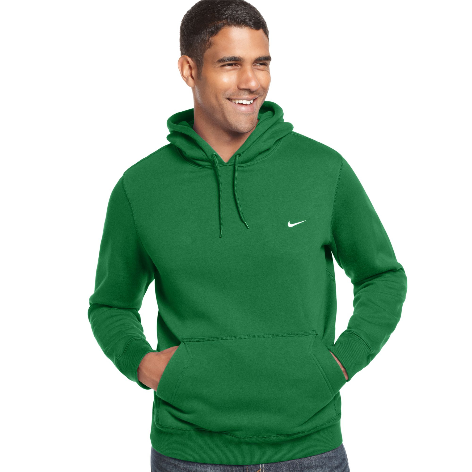 Nike Classic Pullover Fleece Hoodie in Green for Men (pine green) | Lyst