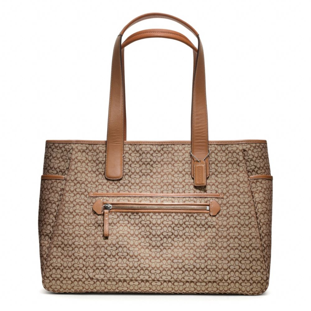 Coach Mini Signature Baby Bag in Brown Lyst