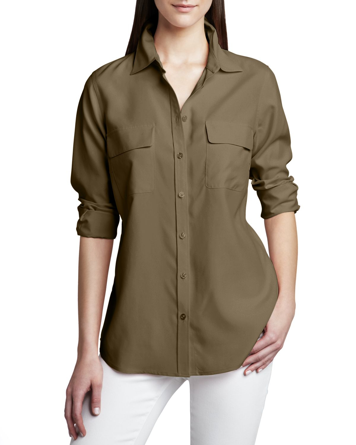 olive safari shirt