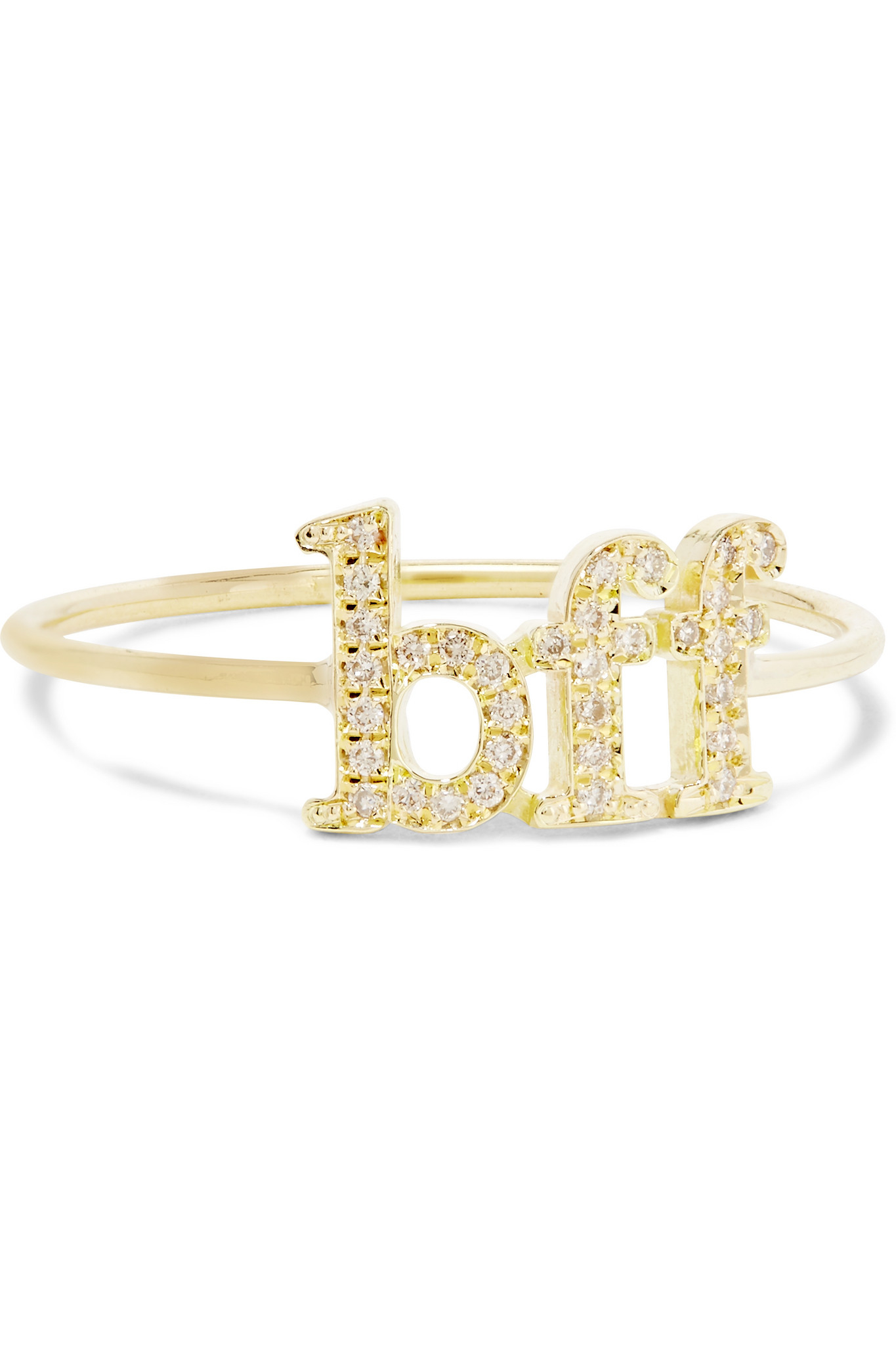 Lyst - Jennifer Meyer Bff 18-karat Gold Diamond Ring in ...