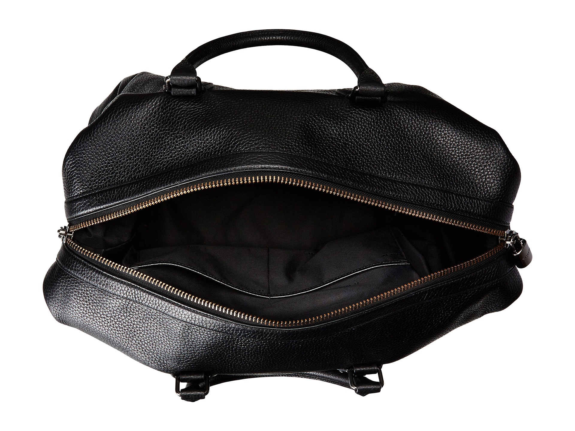 Lyst - Coach Pebbled Leather Explorer Duffel in Black for Men