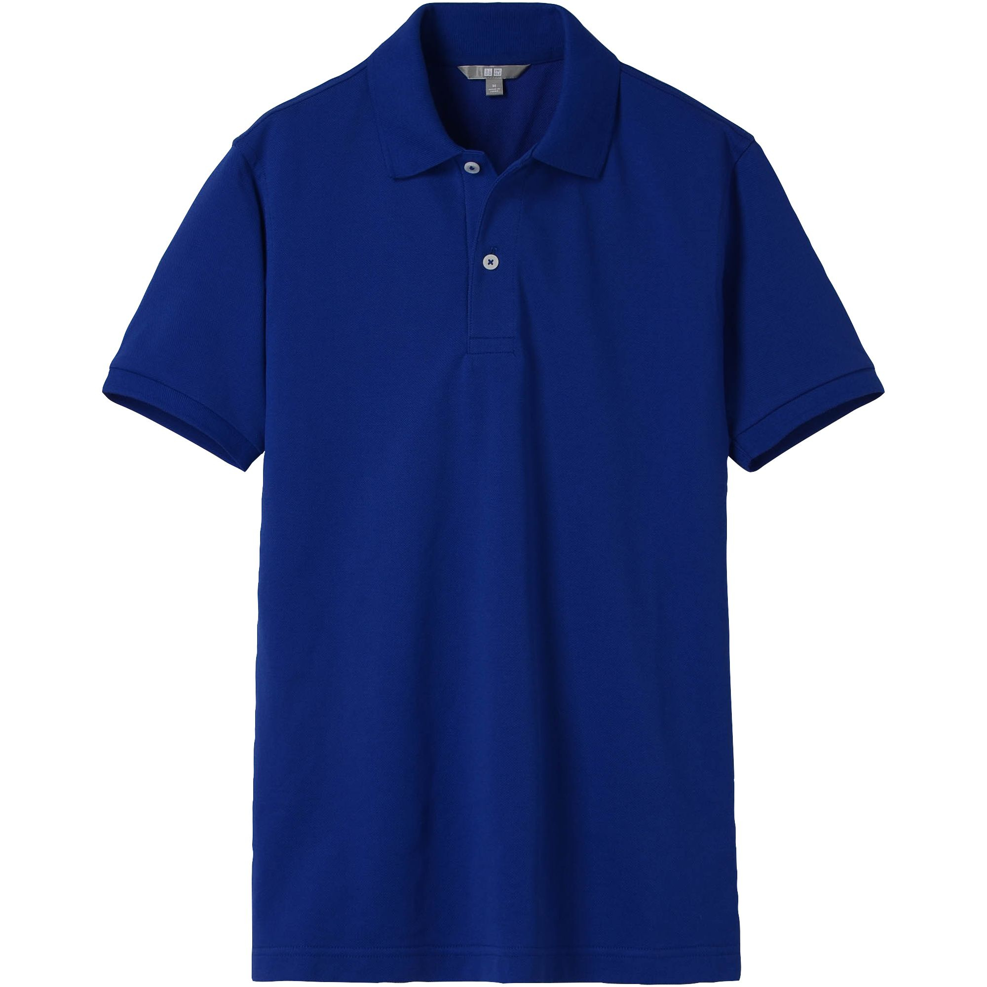Uniqlo Men Dry Pique Short Sleeve Polo Shirt in Blue for Men | Lyst
