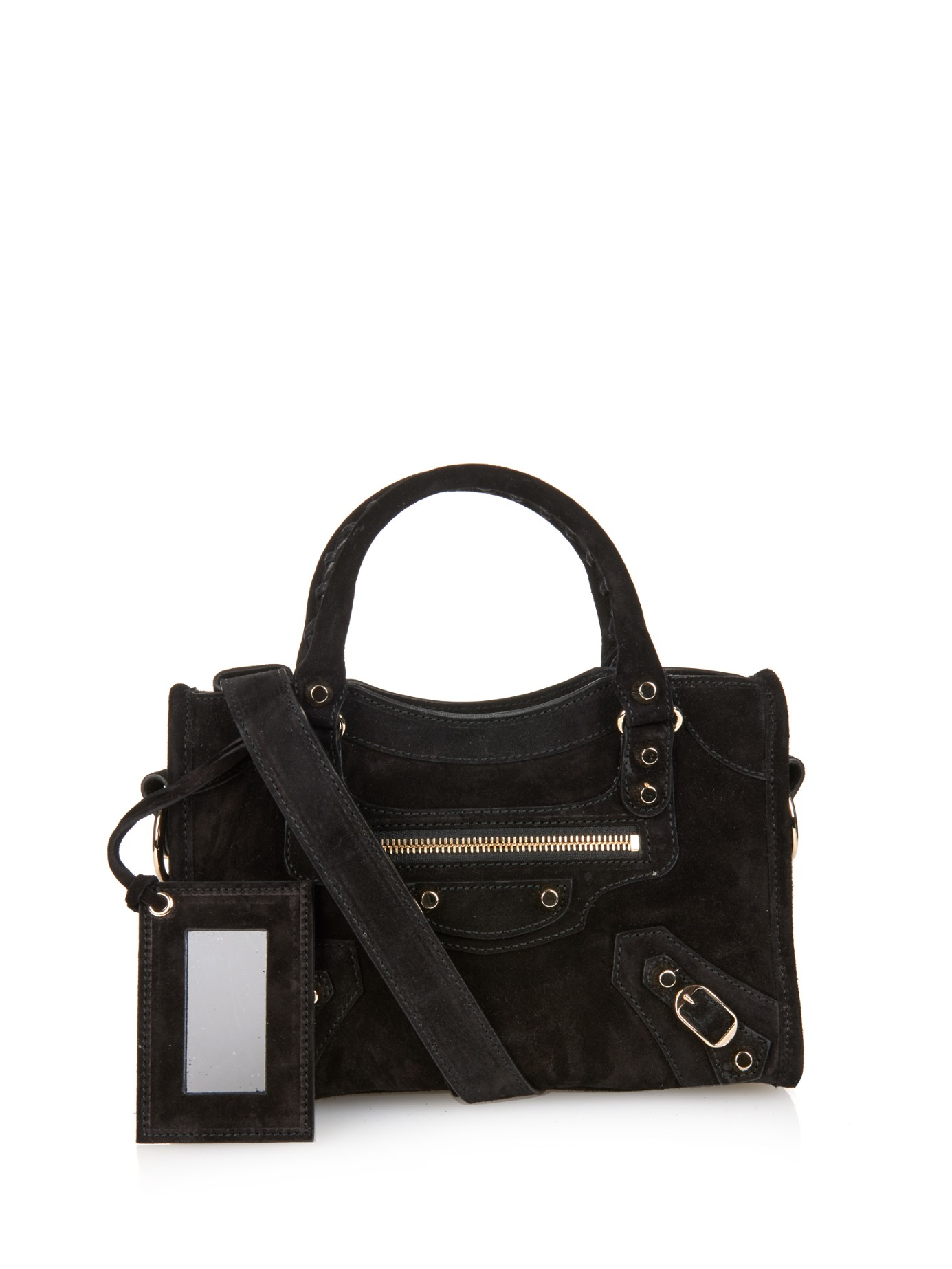 black balenciaga cross body bag