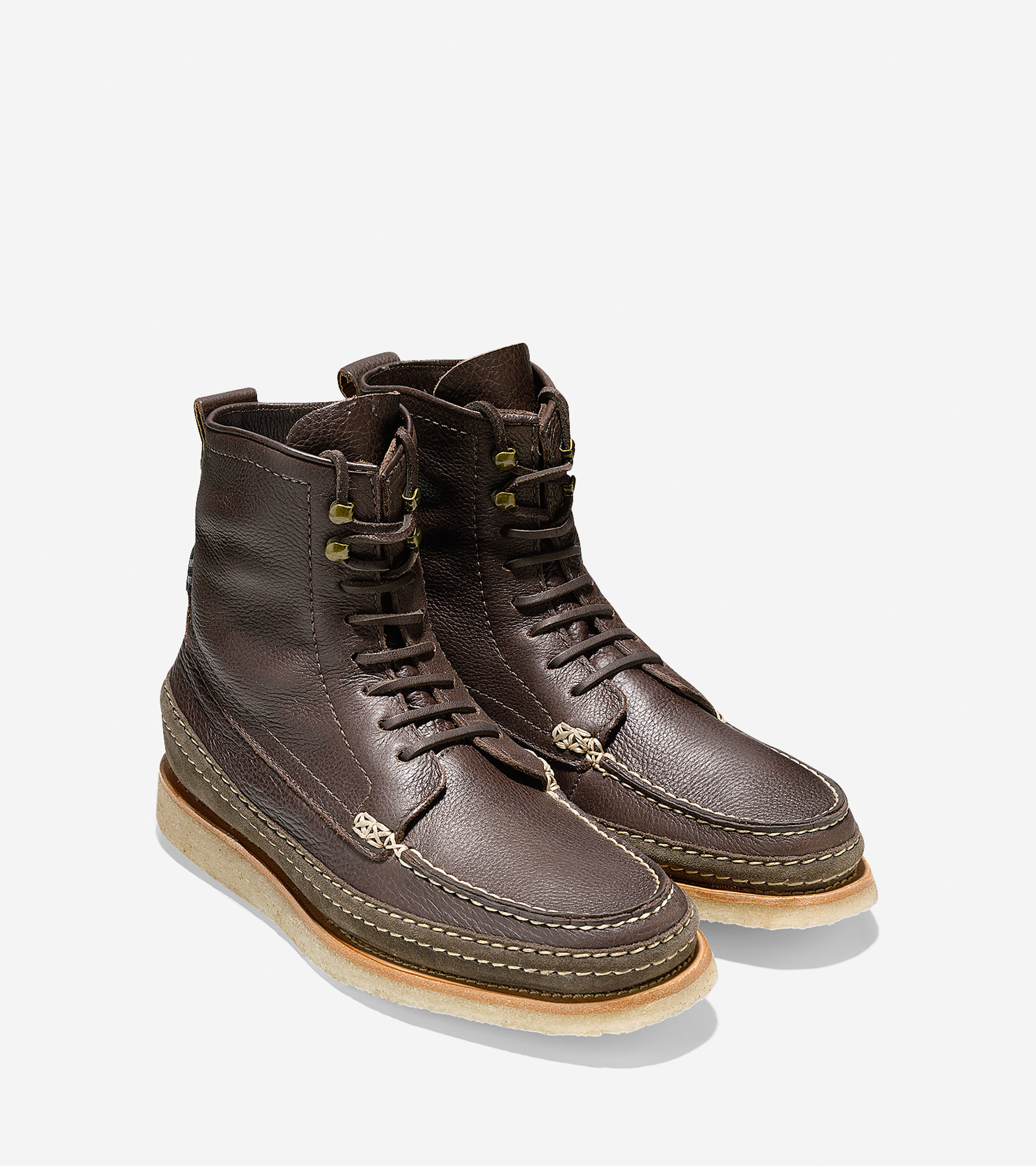 Lyst - Cole Haan Olmstead Leather and Suede Boots in Brown for Men