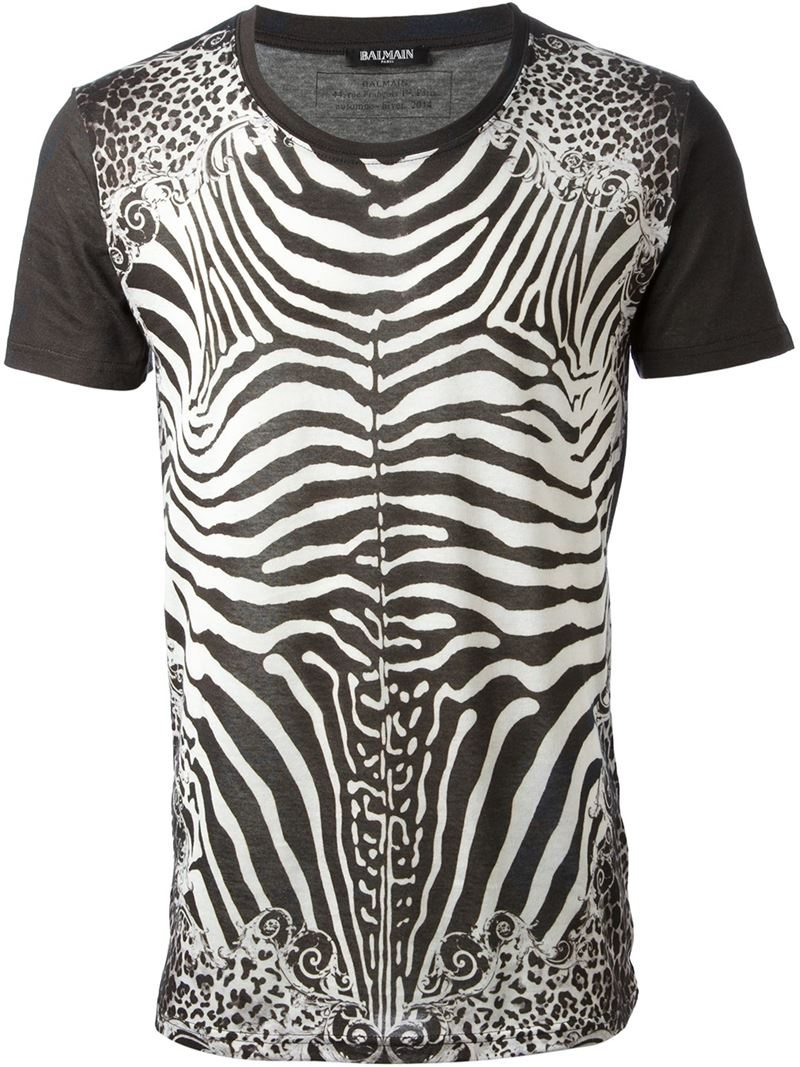 zebra print t shirt mens