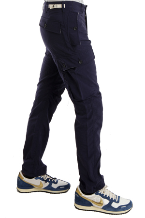 mens navy cargo trousers