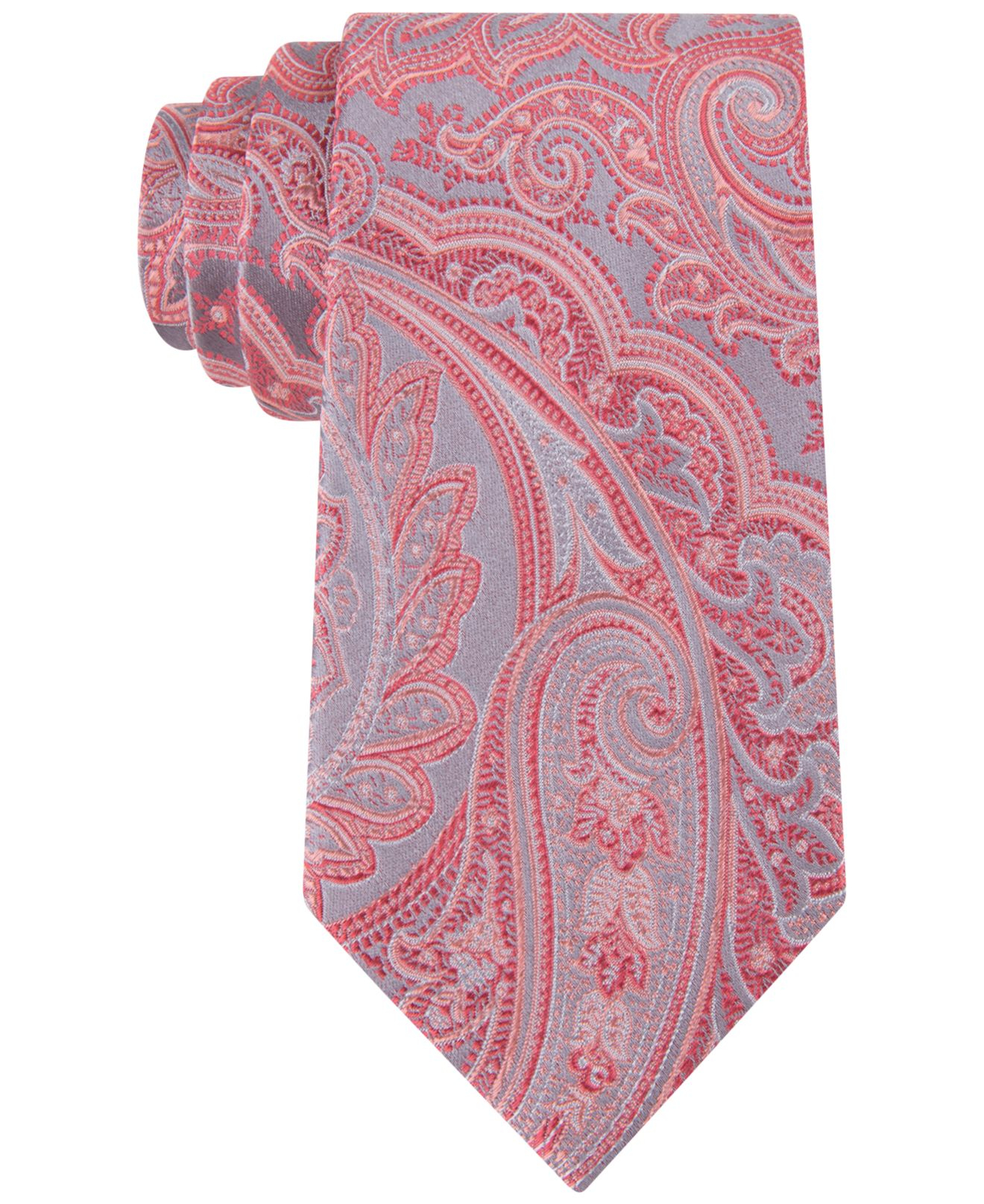 Lyst Geoffrey Beene Platinum Paisley Tie in Pink for Men