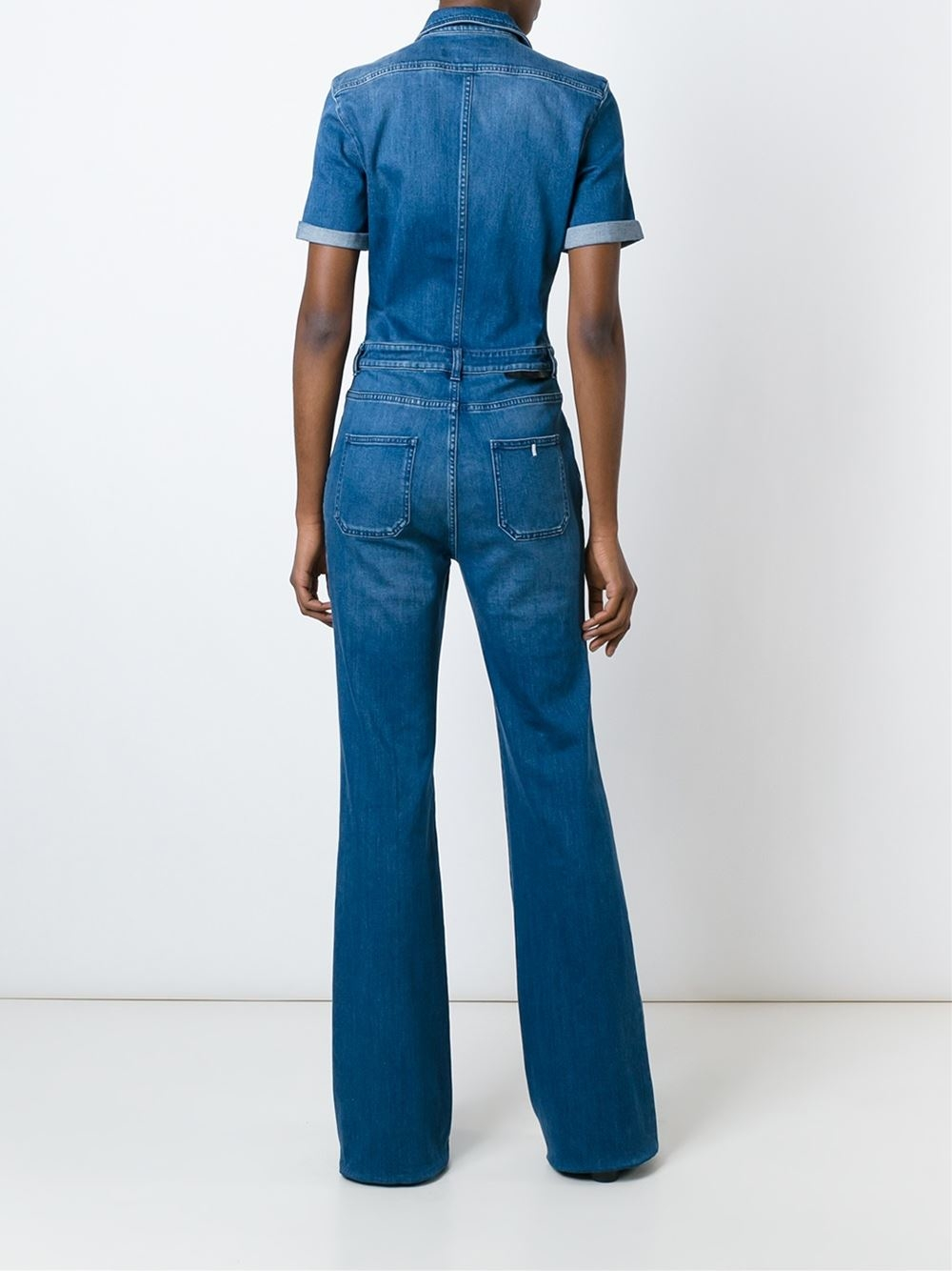 stella mccartney denim jumpsuit