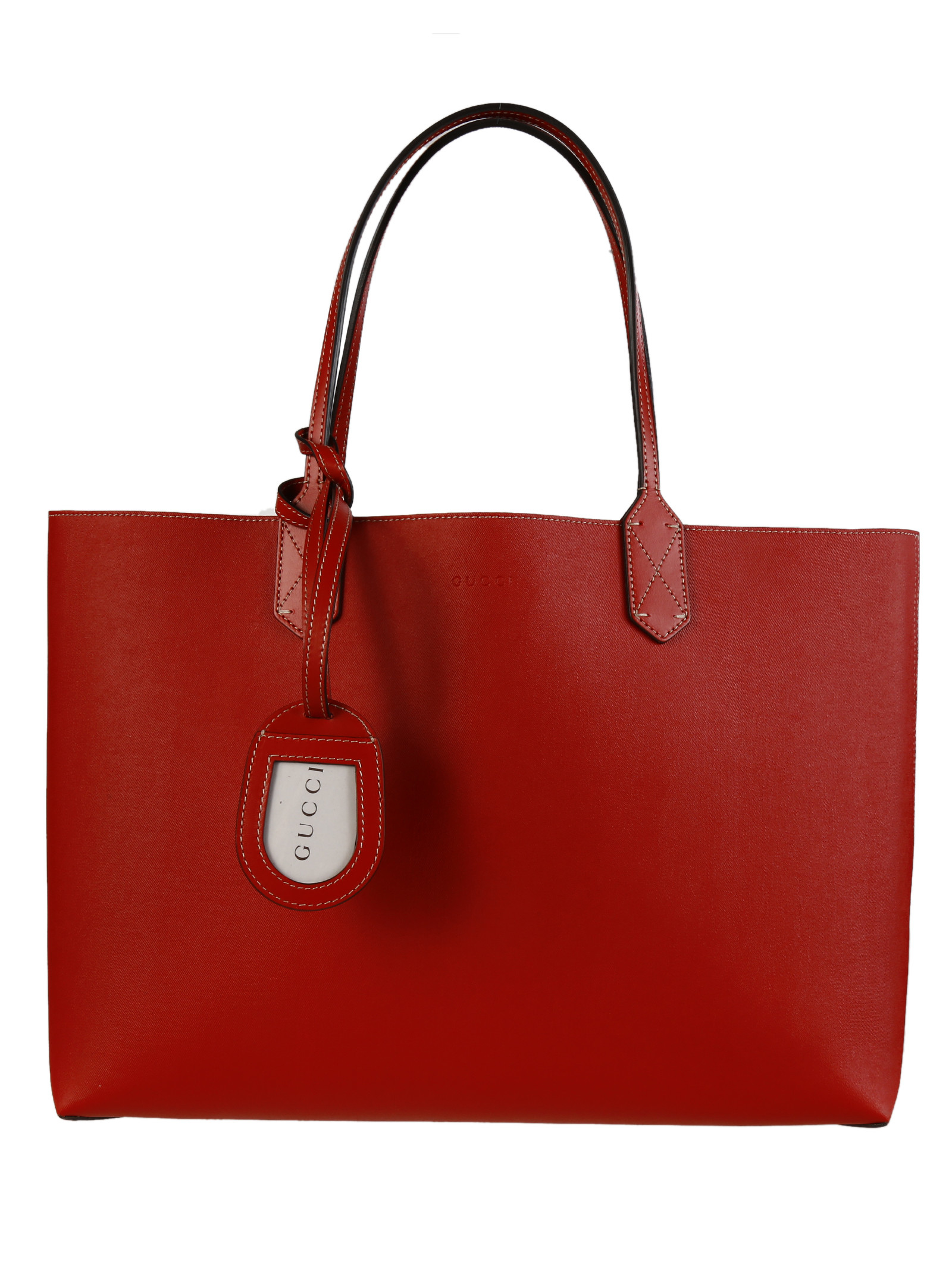 gucci red reversible tote