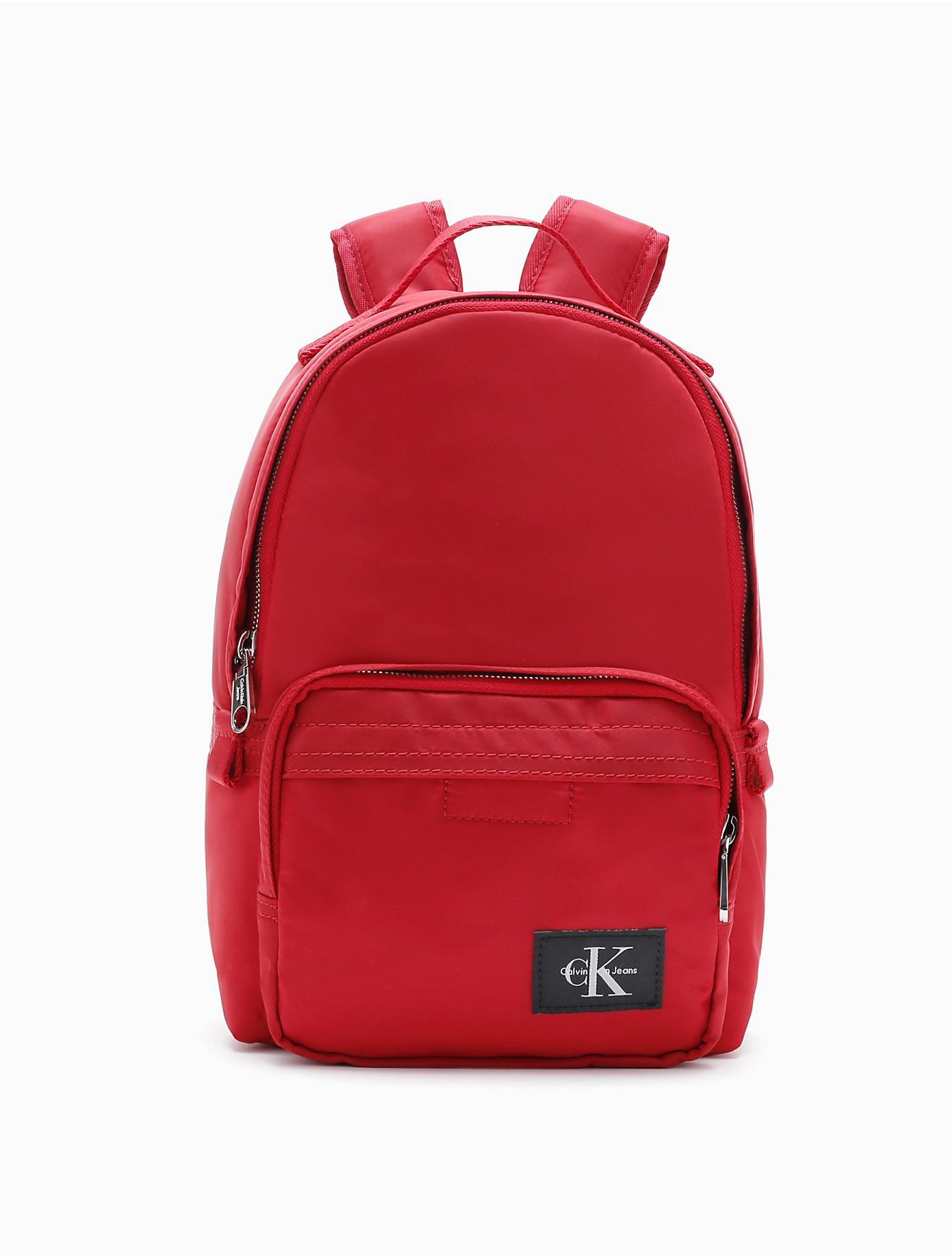 Lyst Calvin Klein Monogram Logo Nylon Twill Campus Backpack in Red