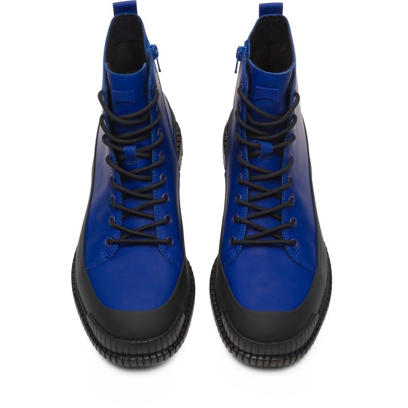 Camper Leather Pix Ankle Boots in Blue/Black (Blue) for Men - Lyst