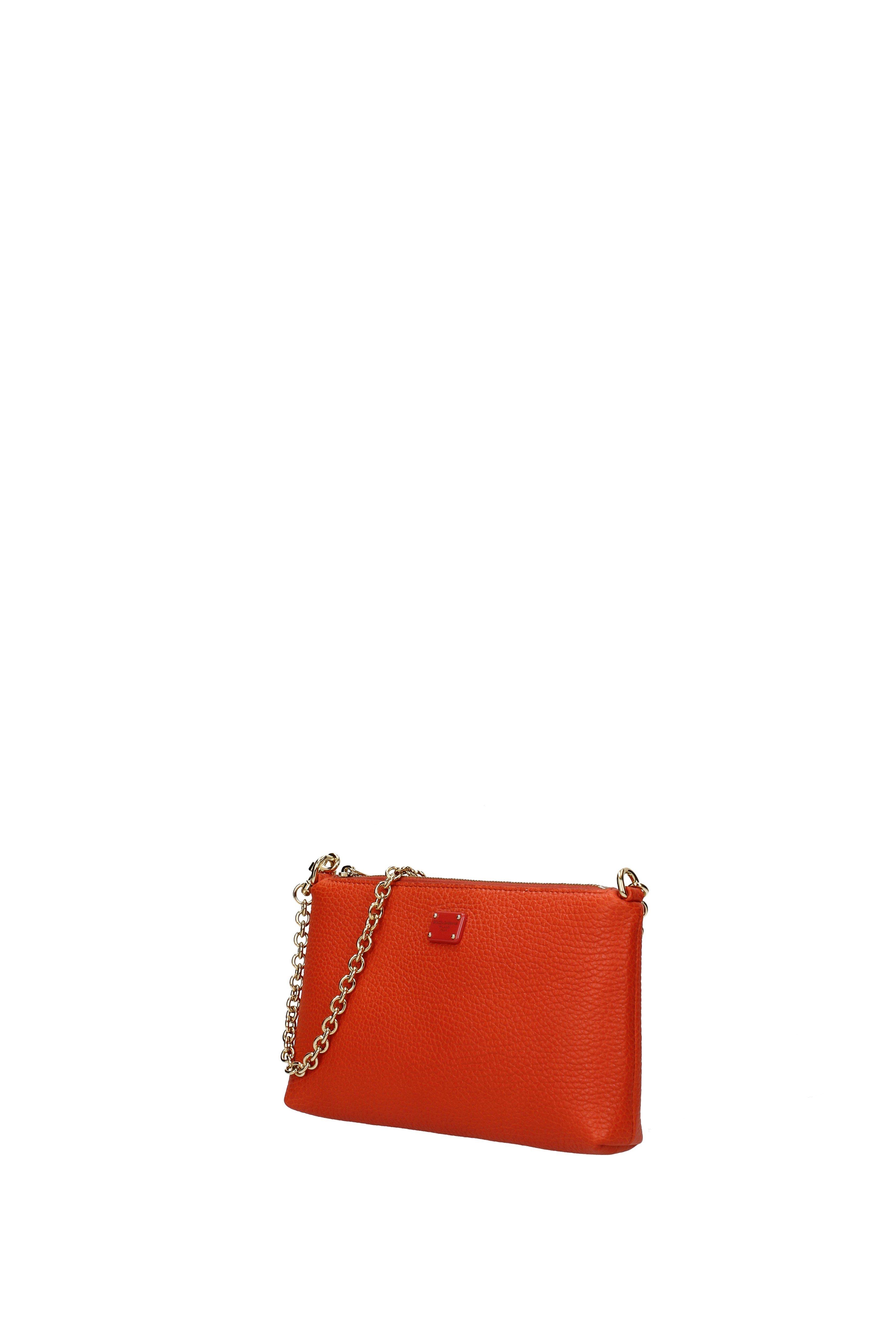 dolce and gabbana orange purse