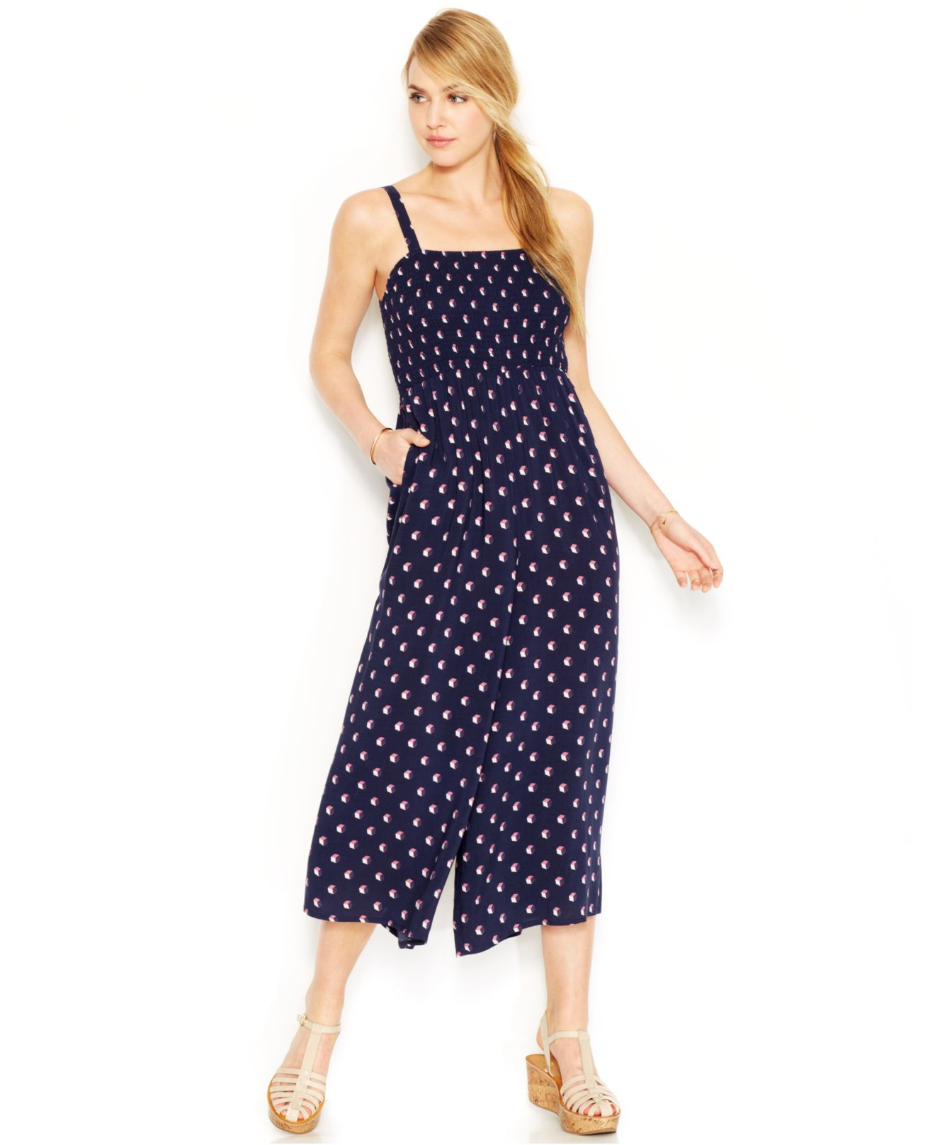 smocked jumpsuit