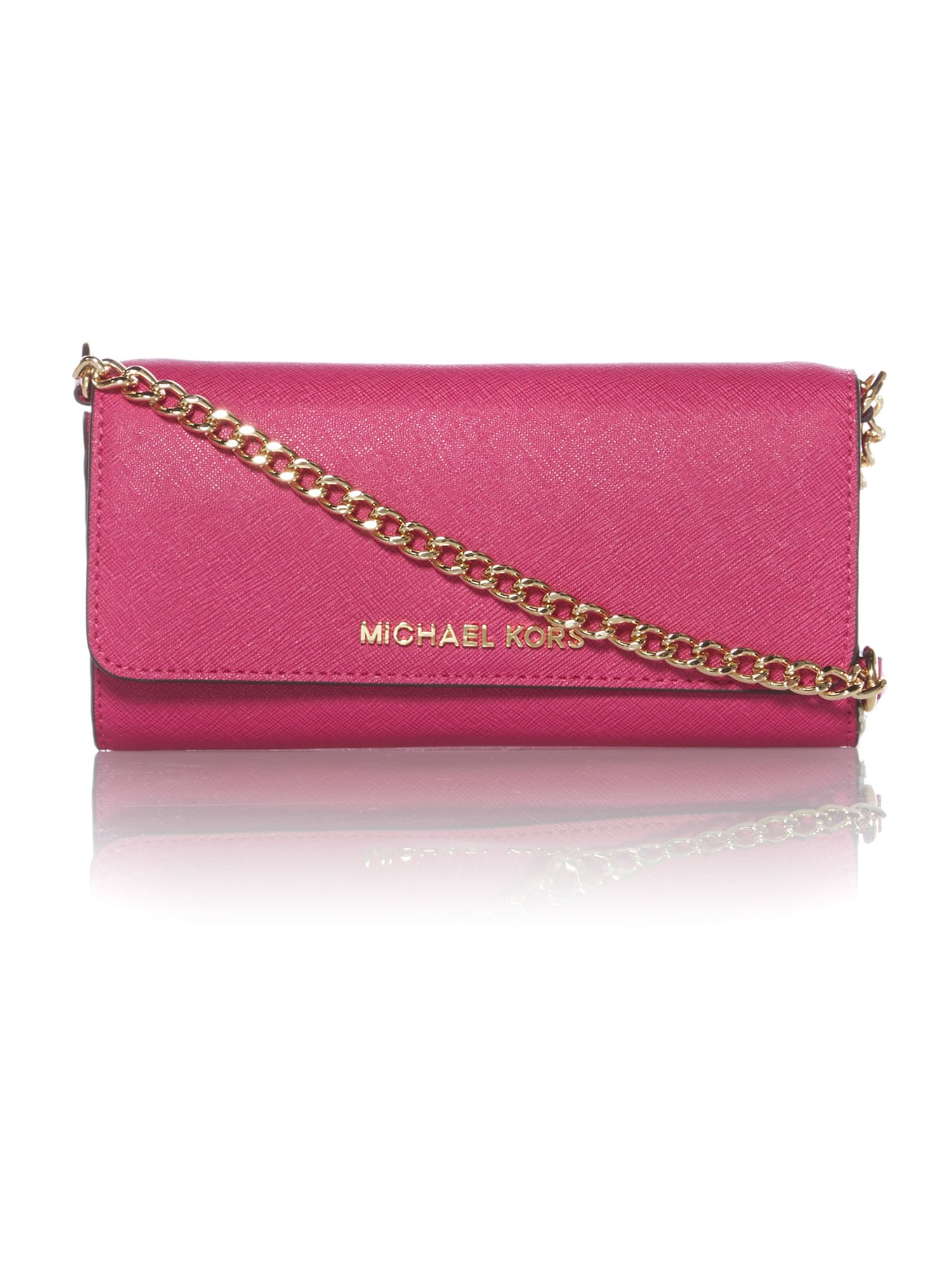 michael kors pink chain bag