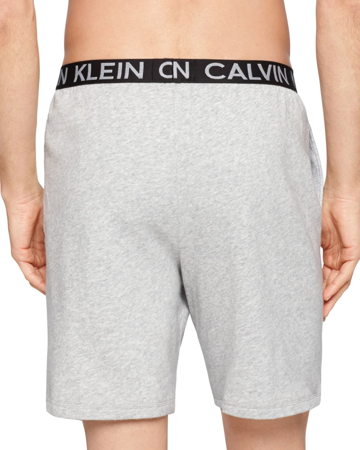 Lyst - Calvin klein Logo Waistband Shorts in Gray for Men