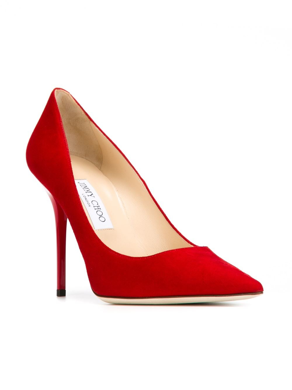 Lyst - Jimmy Choo Abel Pointed-Toe Pumps in Red