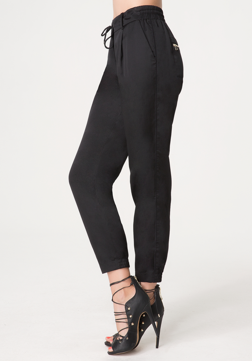 black jogger trousers womens