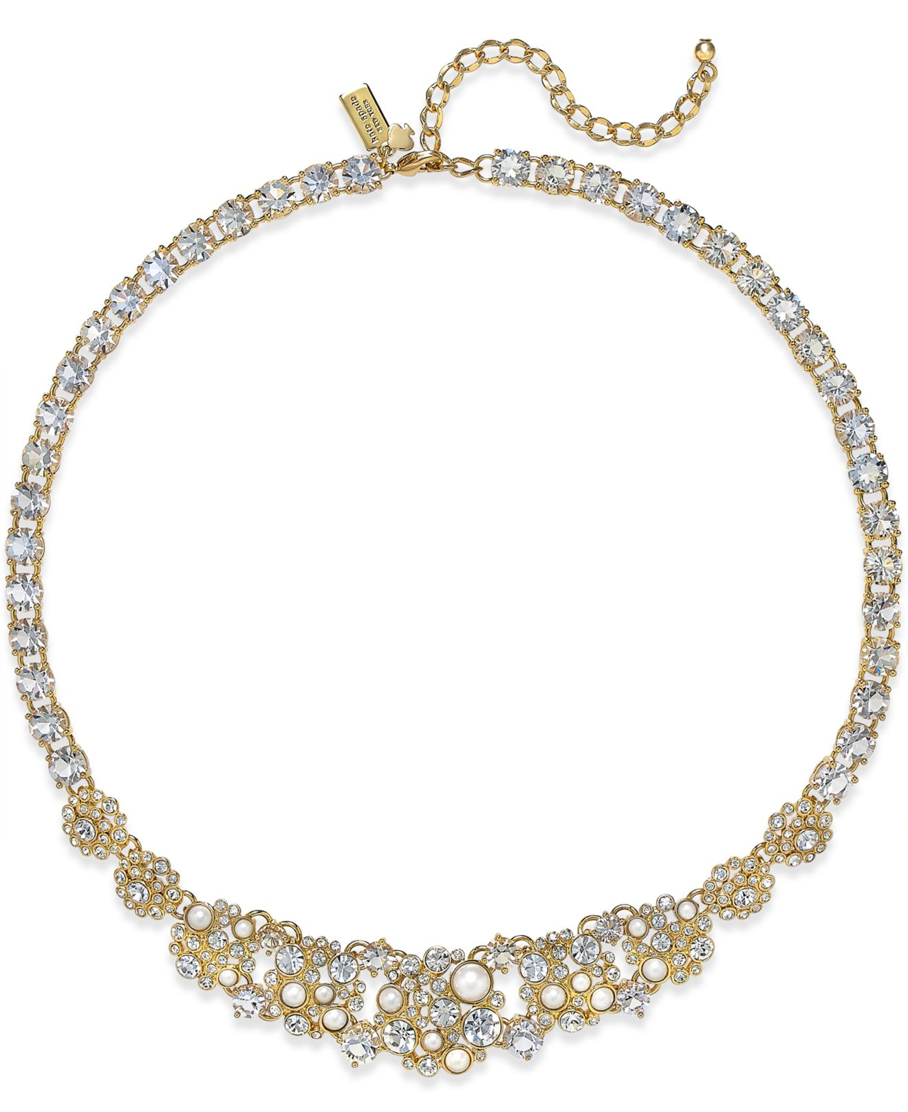 Lyst - Kate Spade New York 12k Gold-plated Crystal And Imitation Pearl ...