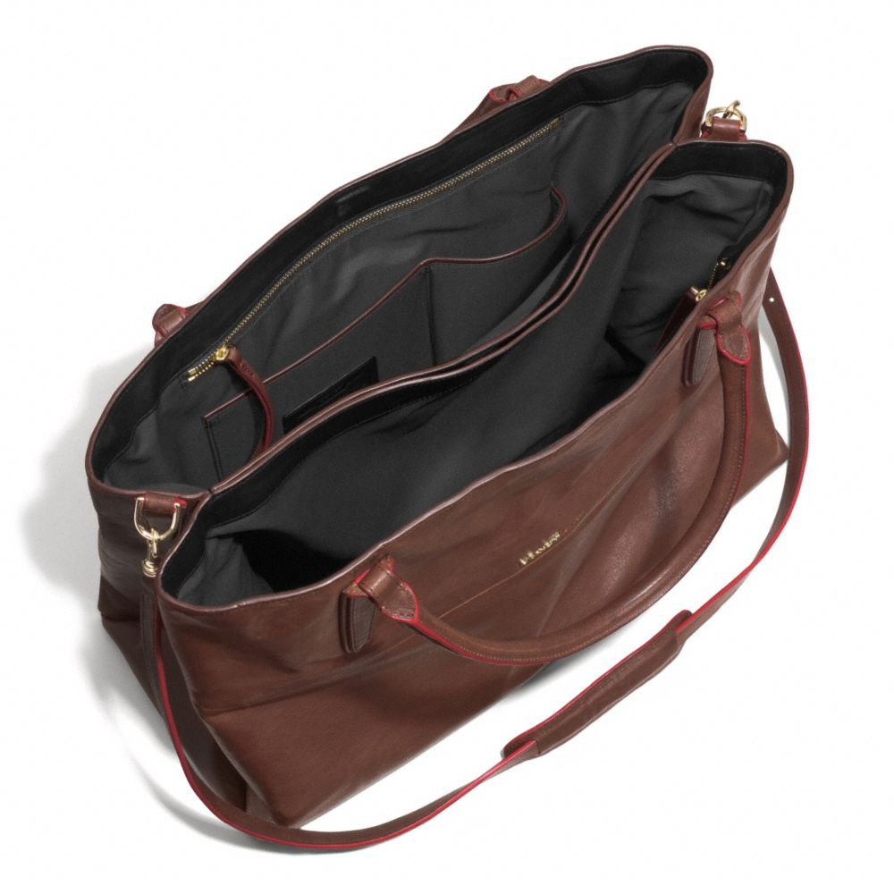 Lyst Coach Large Soft Borough Bag In Vachetta Leather in Natural