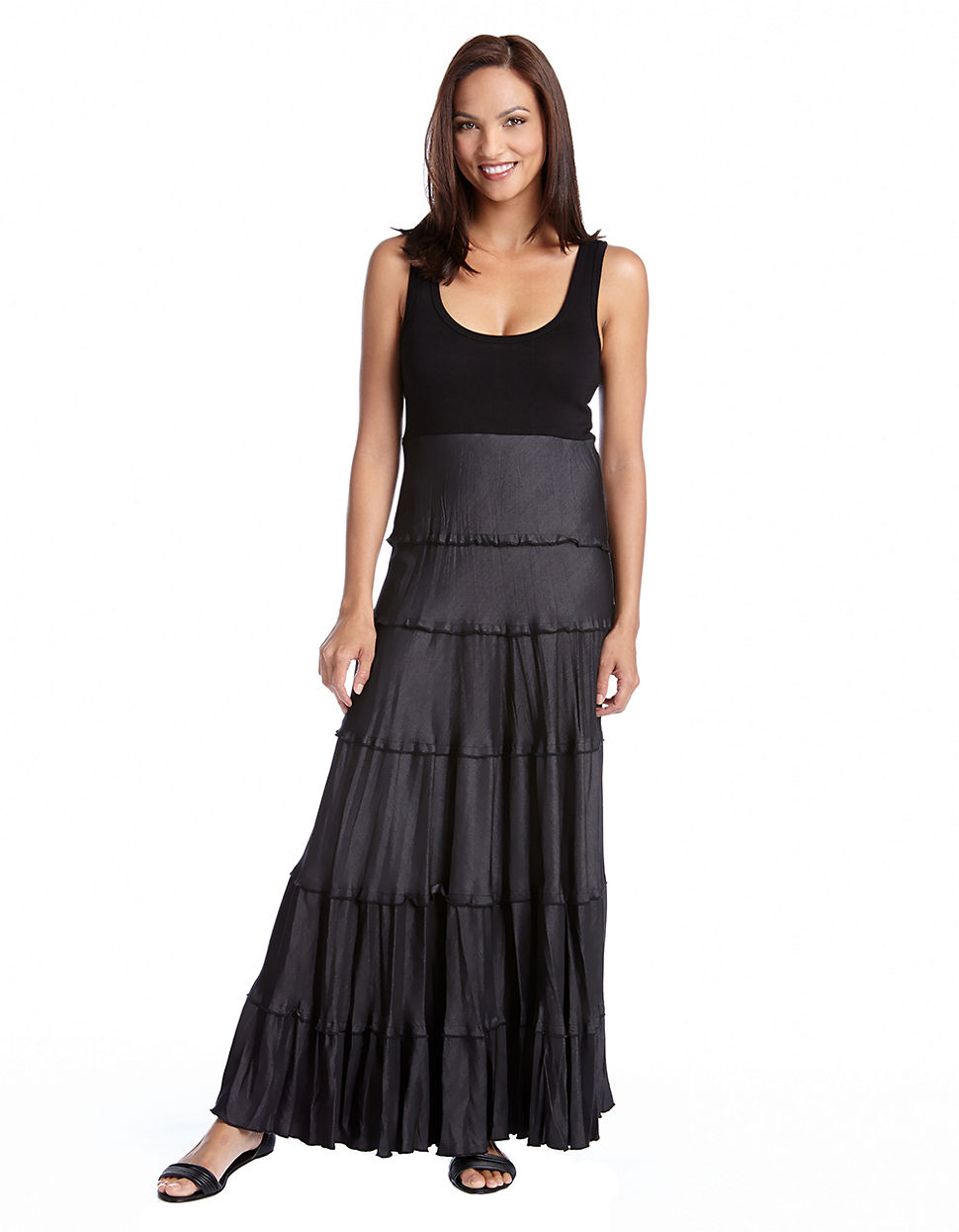 Karen kane Tiered Maxi Dress in Black Lyst