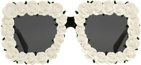dolce gabbana white sunglasses