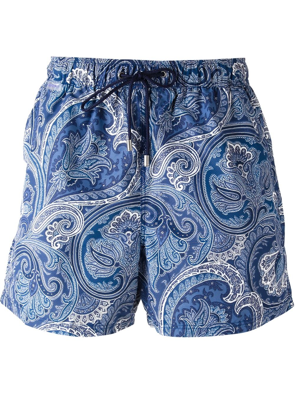 Etro Paisley Print Swim Shorts in Blue for Men | Lyst