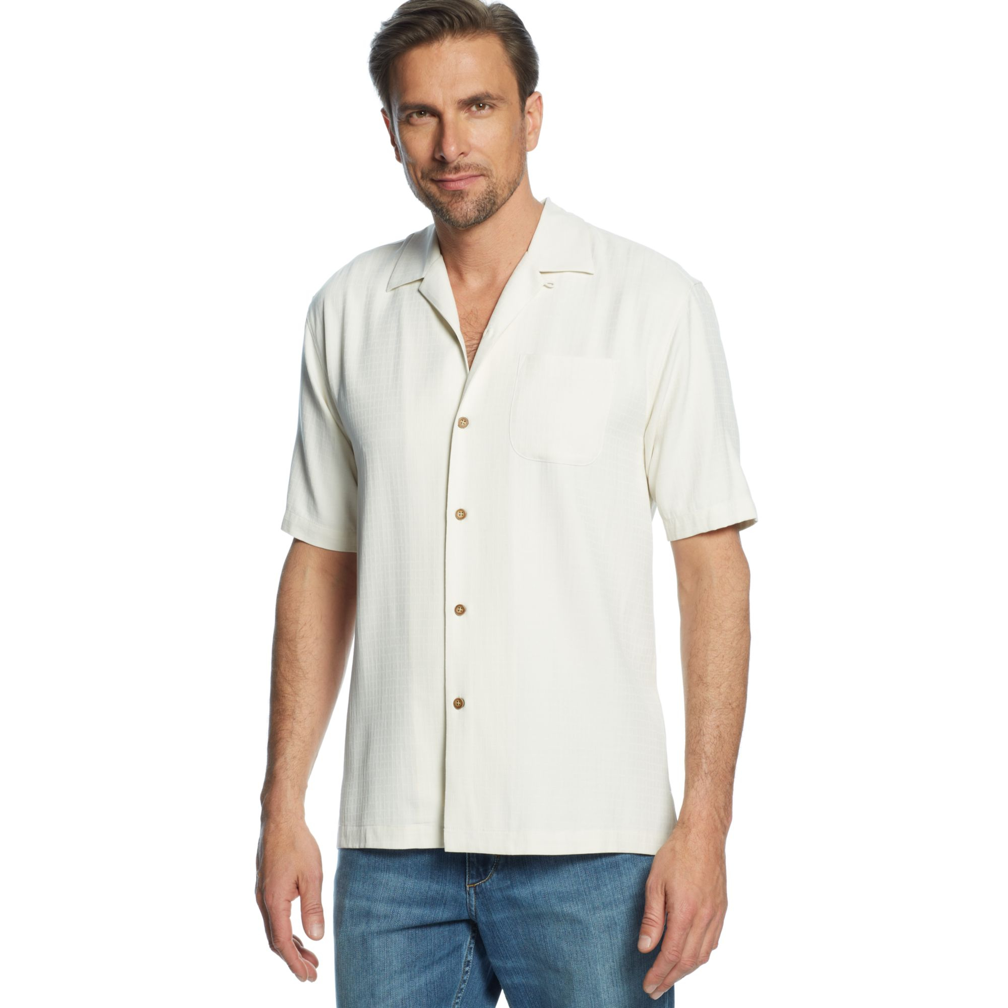 Lyst - Tommy bahama One Minute Workout Shirt in White for Men