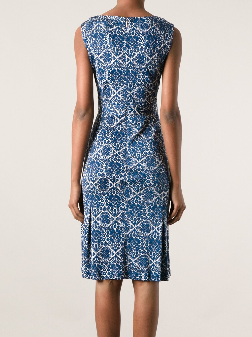 tory burch printed tie shoulder beach midi dress