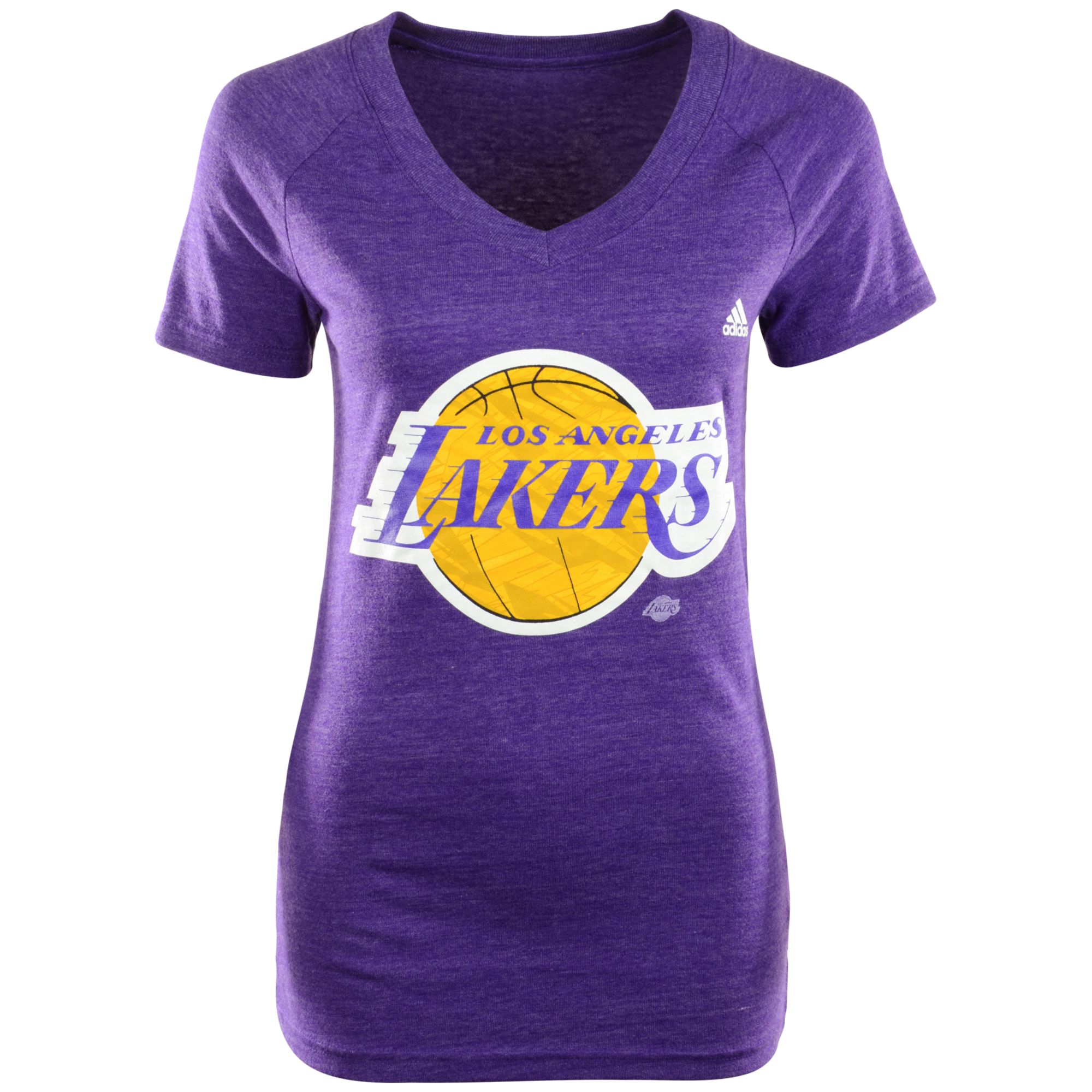 Adidas Womens Shortsleeve Los Angeles Lakers Vneck Tshirt in Purple | Lyst