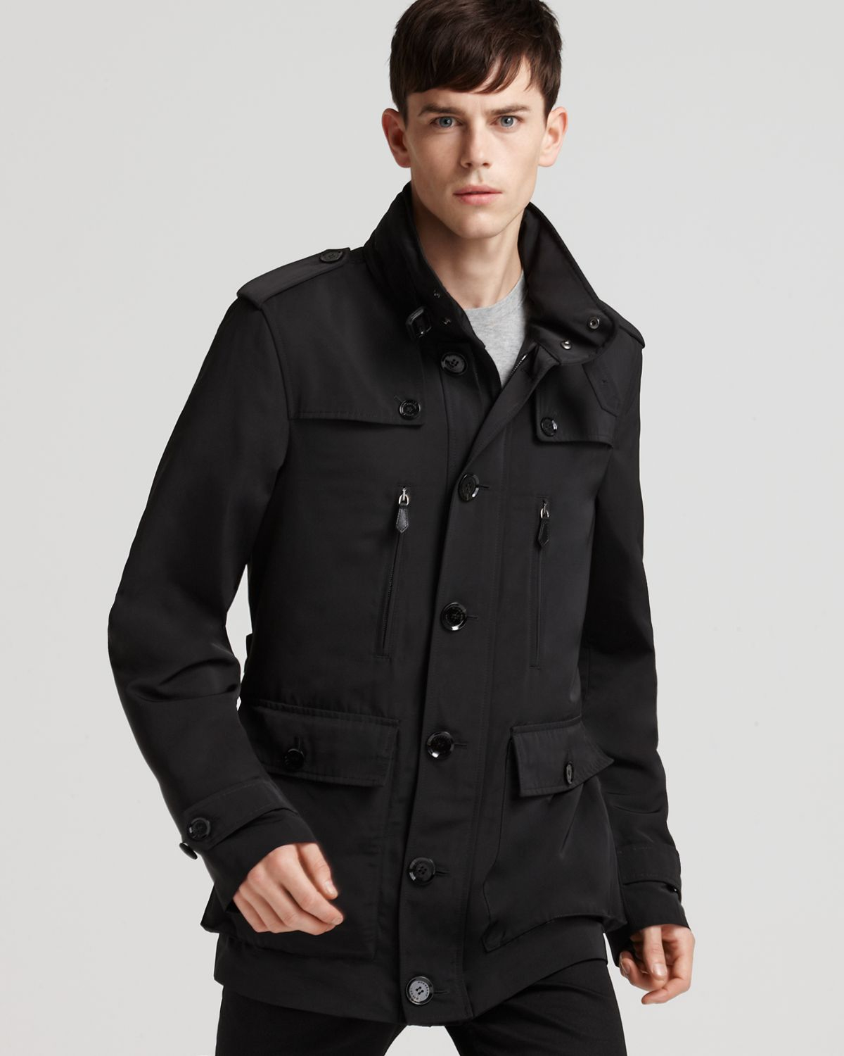 Lyst - Burberry Brit Bowden Raincoat in Black for Men