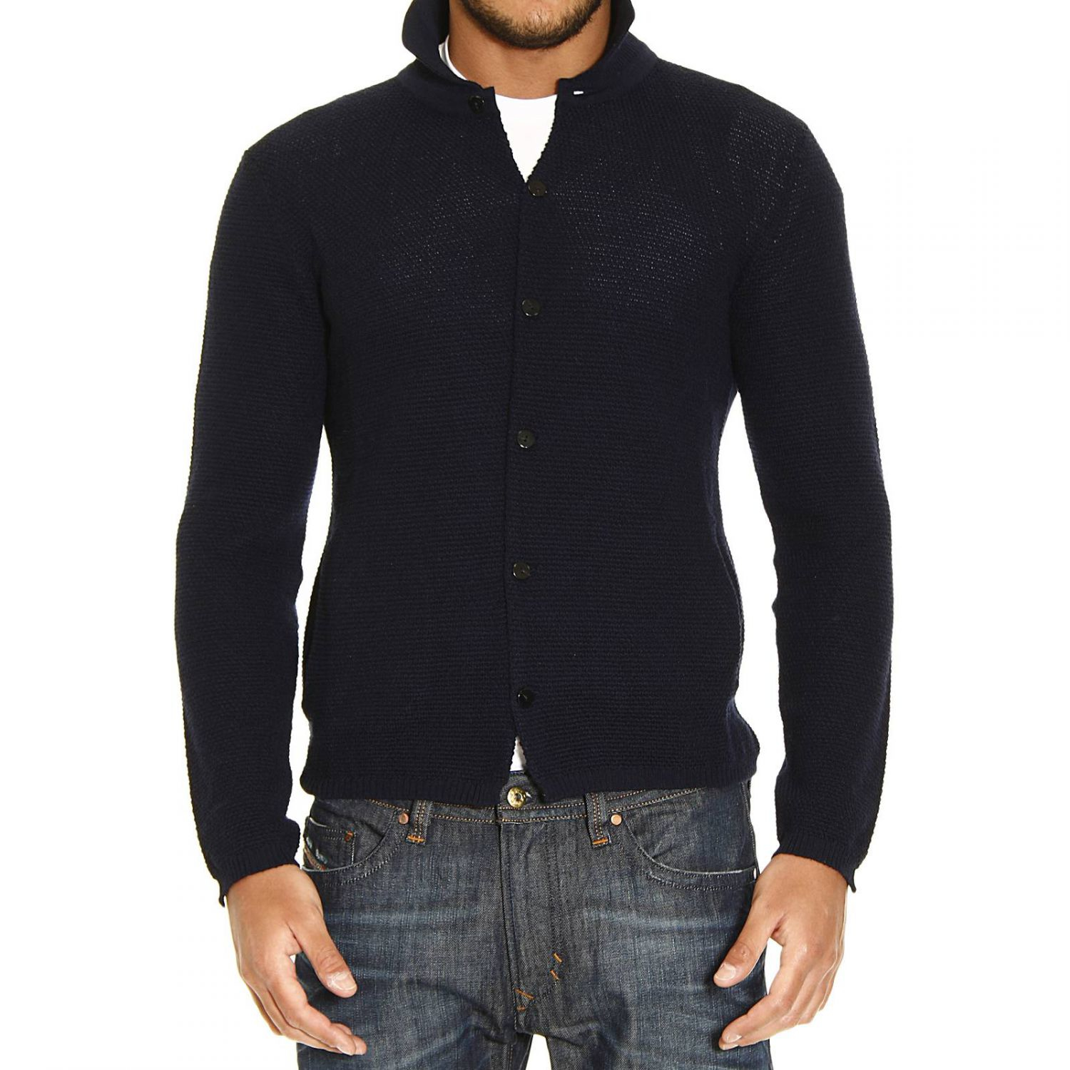 Emporio Armani Sweater in Blue for Men - Lyst