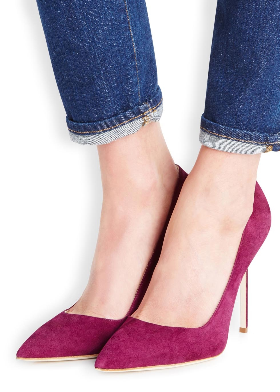 Manolo Blahnik Bb 105 Dark Purple Suede Pumps in Purple - Lyst