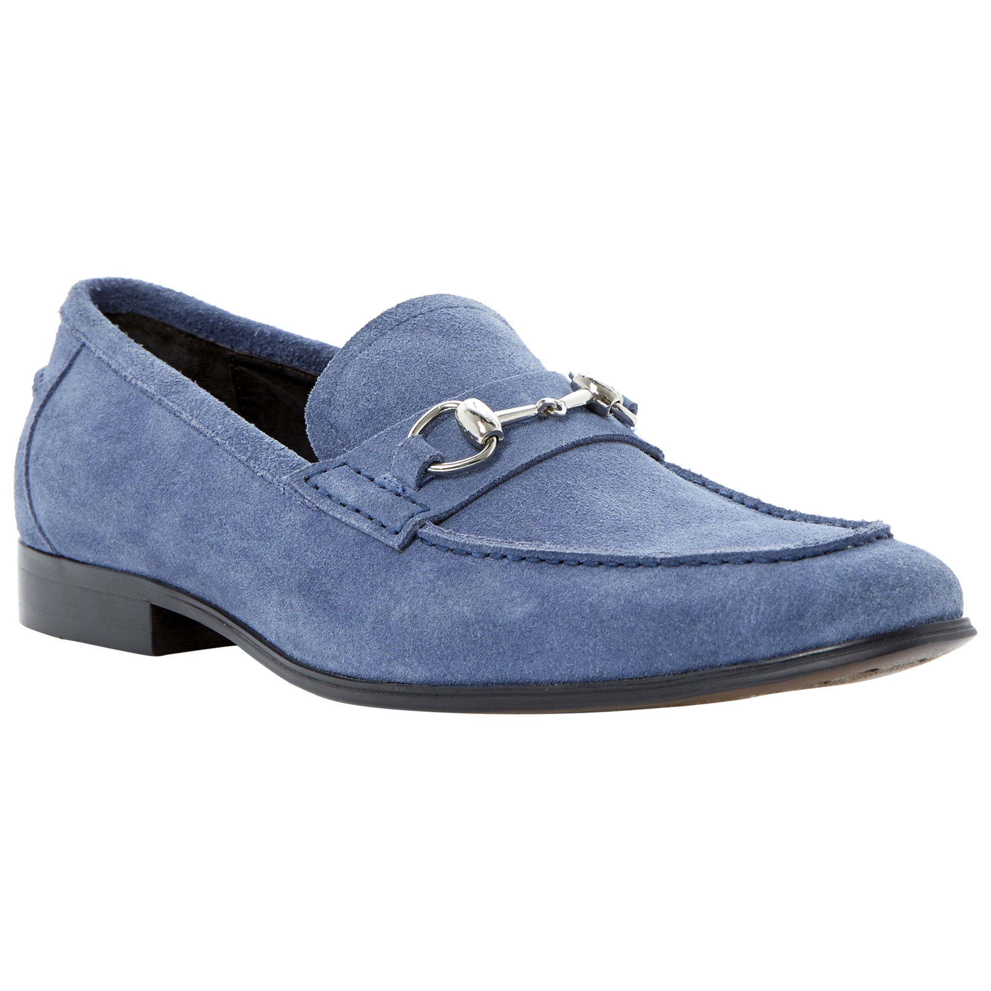 Dune Adventure Suede Snaffle Loafers in Blue for Men | Lyst