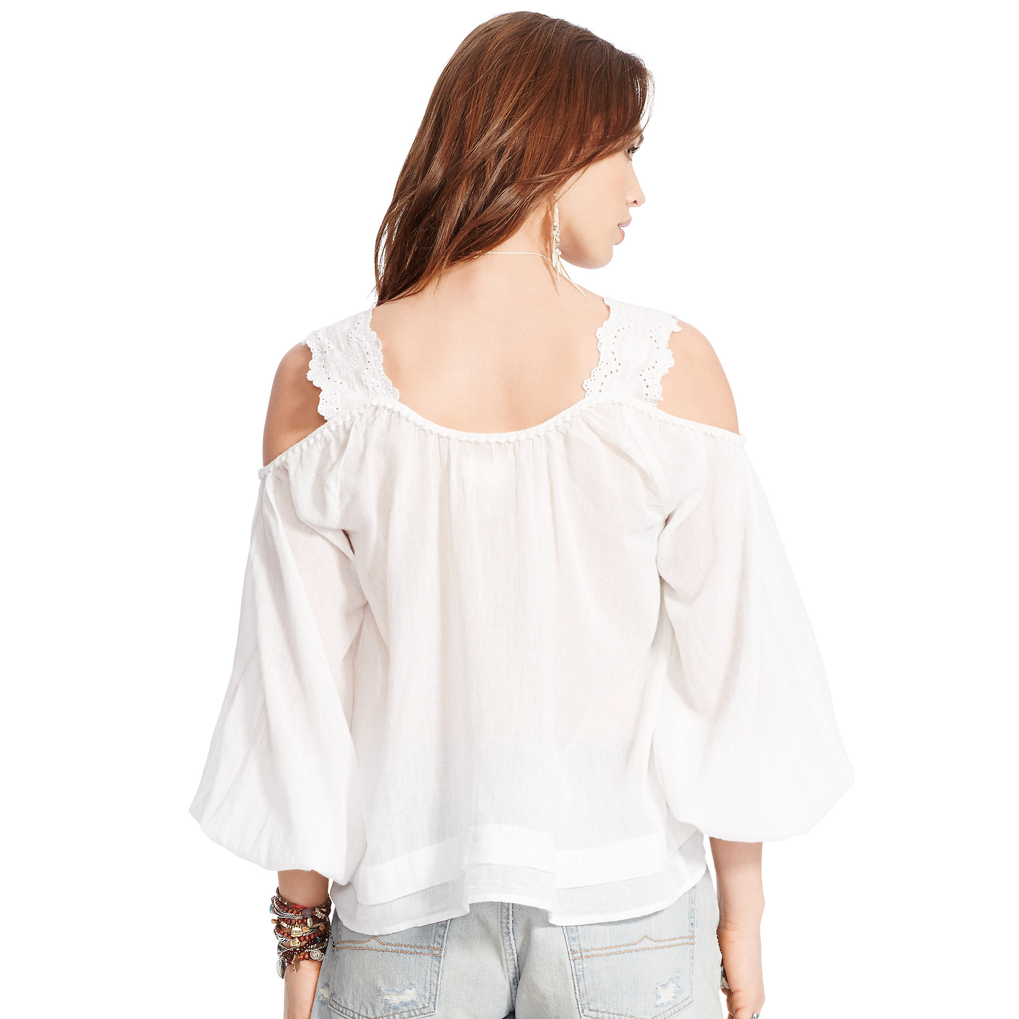 Lyst - Denim & Supply Ralph Lauren Gauze Off-the-shoulder Blouse in White