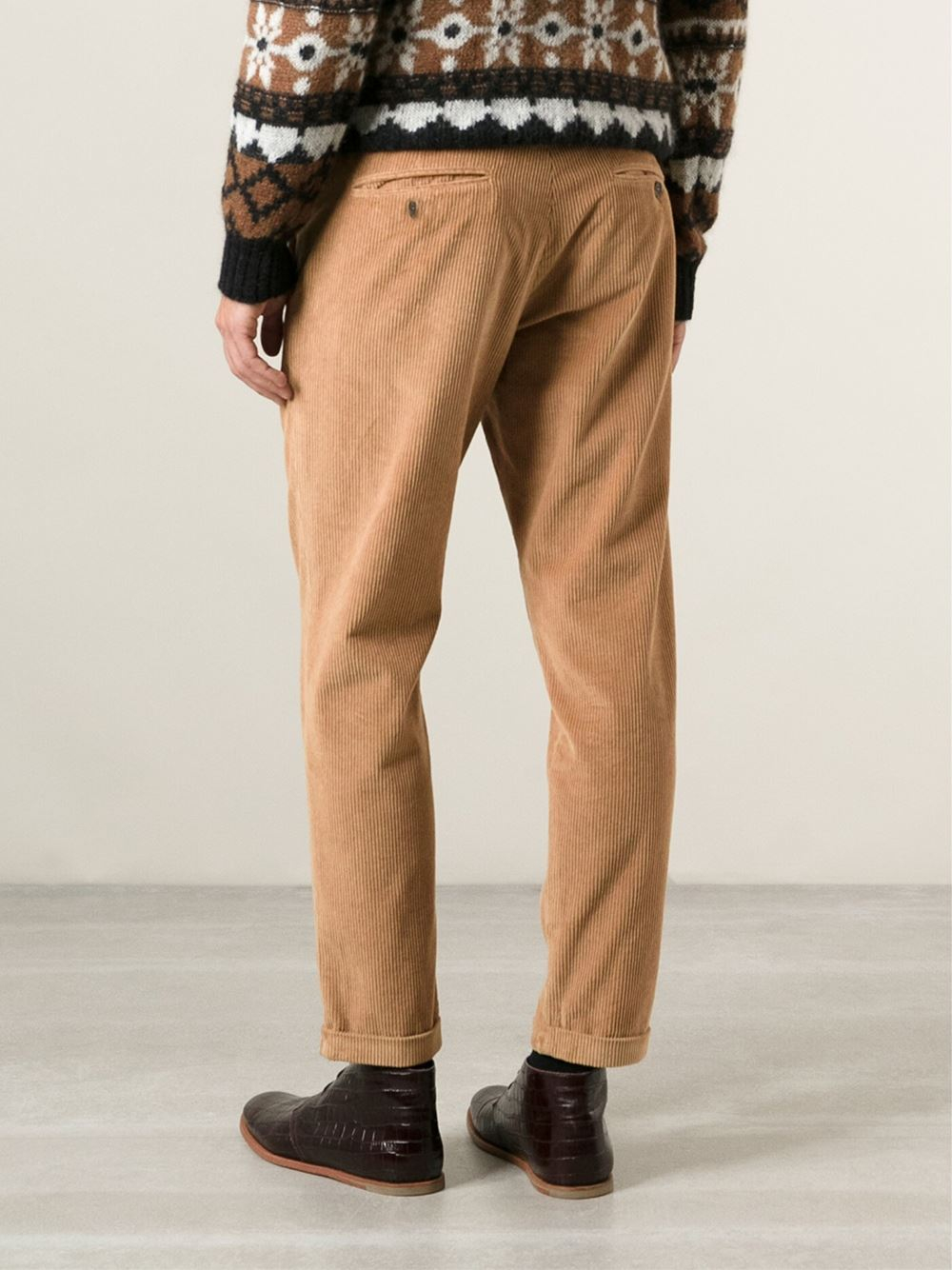 corduroy trousers green