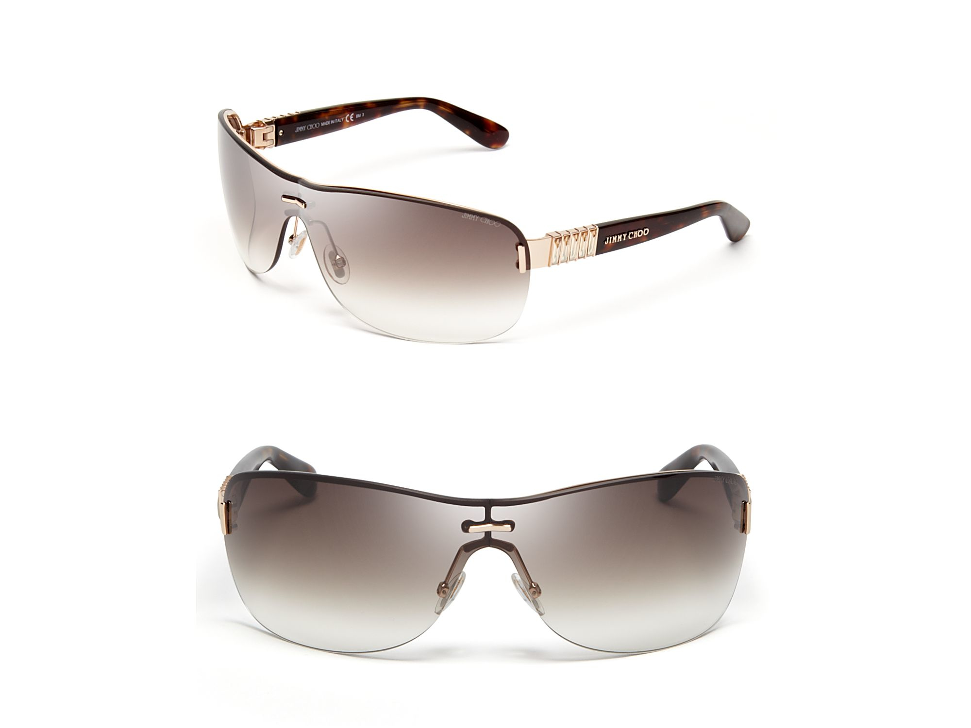 Lyst Jimmy Choo Flo Shield Sunglasses in Pink