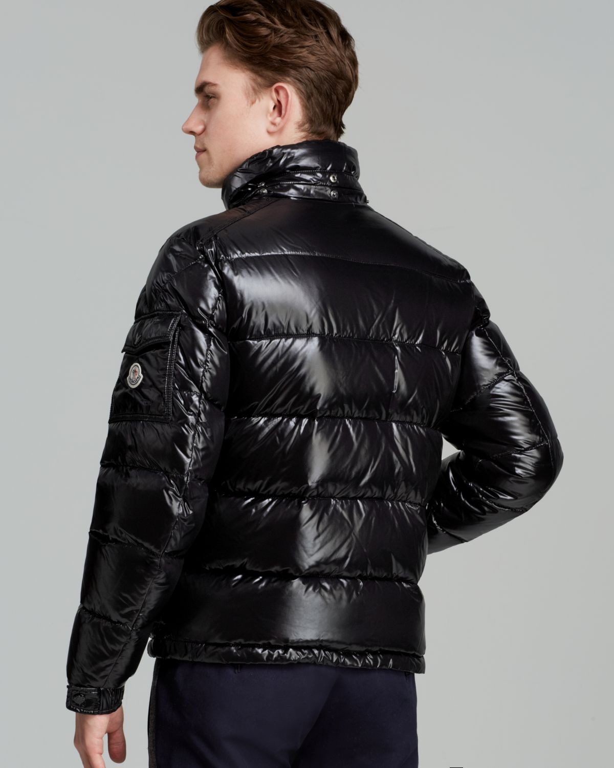 Download Lyst - Moncler Maya Glossy Hooded Down Jacket in Black for Men