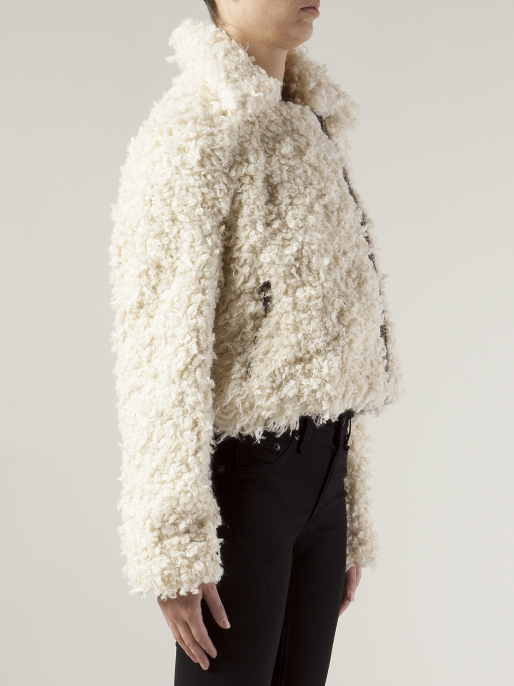 Lyst Free People Sherpa Fur Coat in White