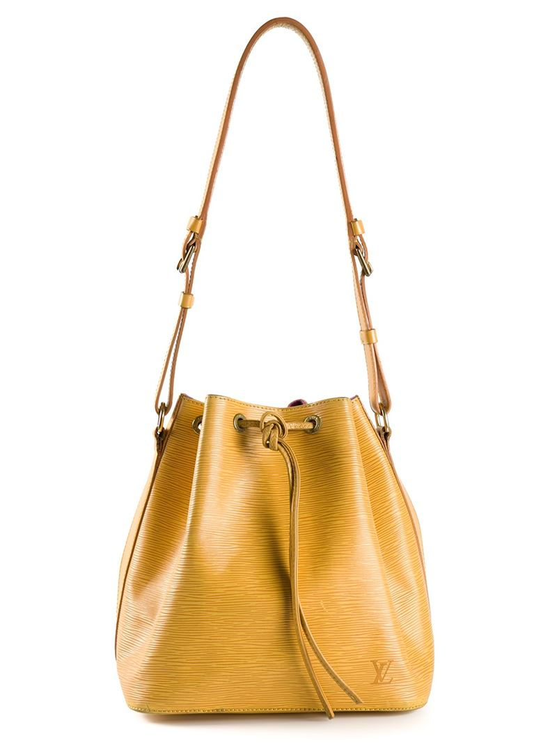 Louis Vuitton &#39;noe&#39; Bucket Shoulder Bag in Yellow - Lyst