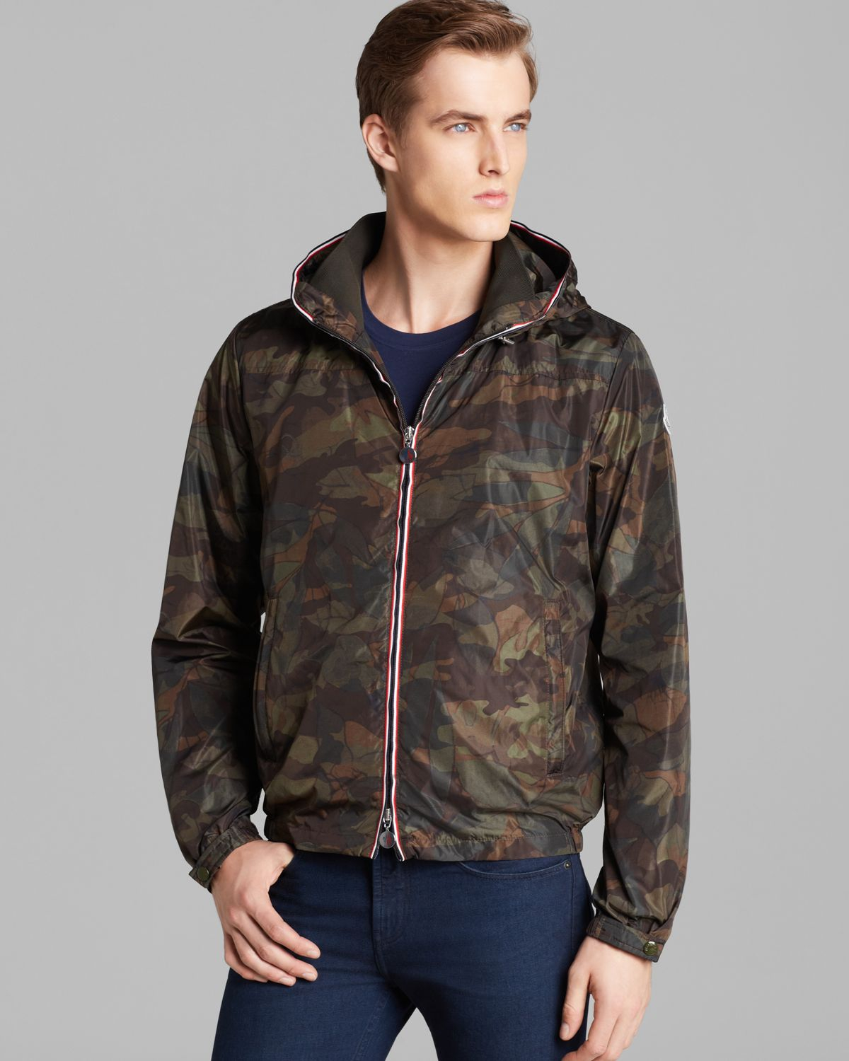 Lyst - Moncler Nath Camo Lightweight Jacket in Green for Men