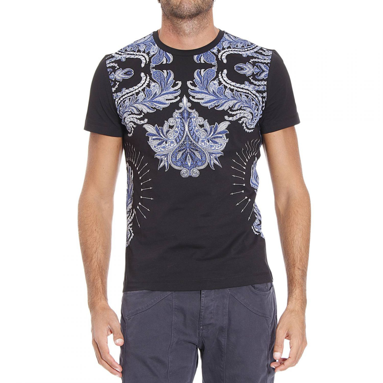 Lyst - Class Roberto Cavalli T-shirt in Blue for Men