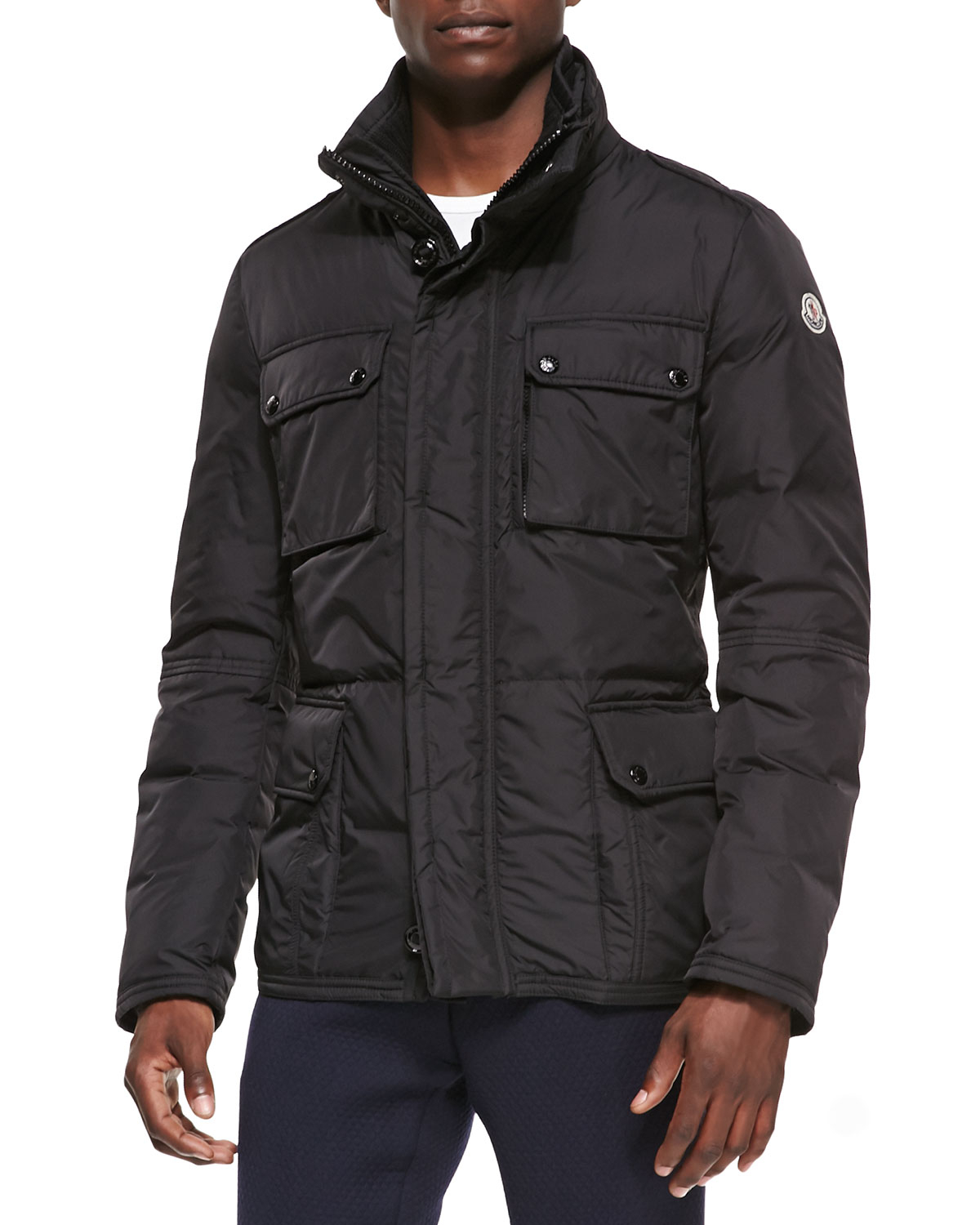 Lyst - Moncler Amazonne Quilted Field Jacket in Black for Men