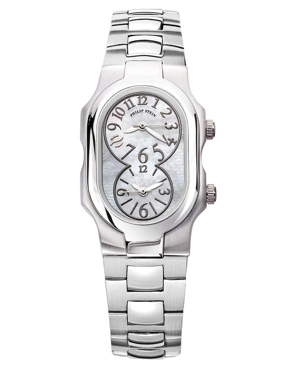 Lyst - Philip Stein Ladiesâ Signature Stainless Steel Dual Time Zone ...