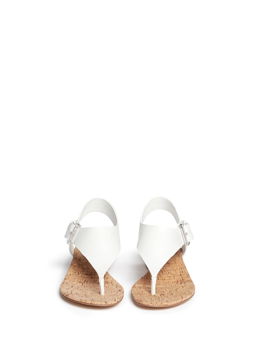 BOC Women's Schirra Cork Wedge Sandals, White - Bob's Stores