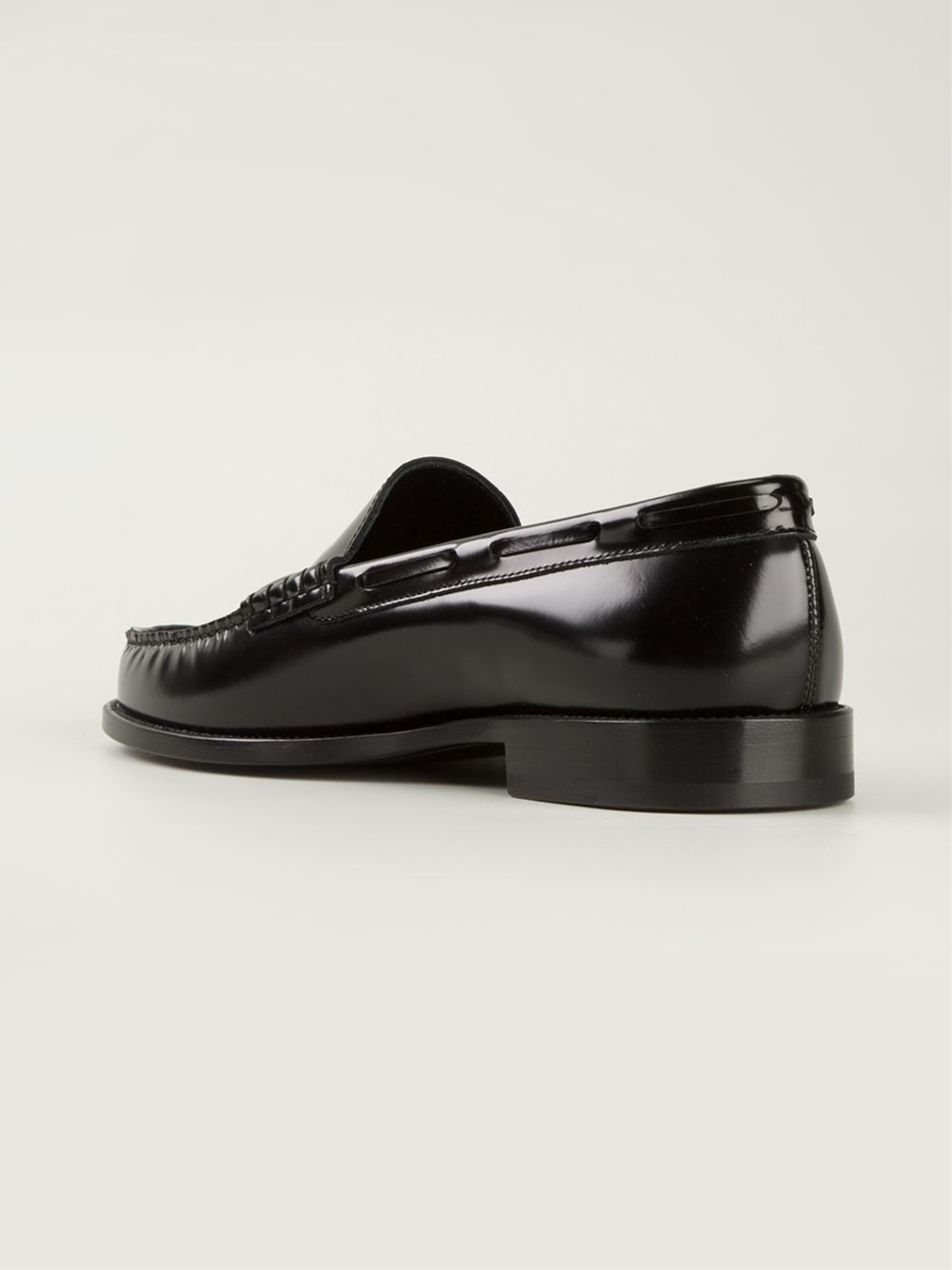 Saint laurent Studded Loafers in Black for Men | Lyst