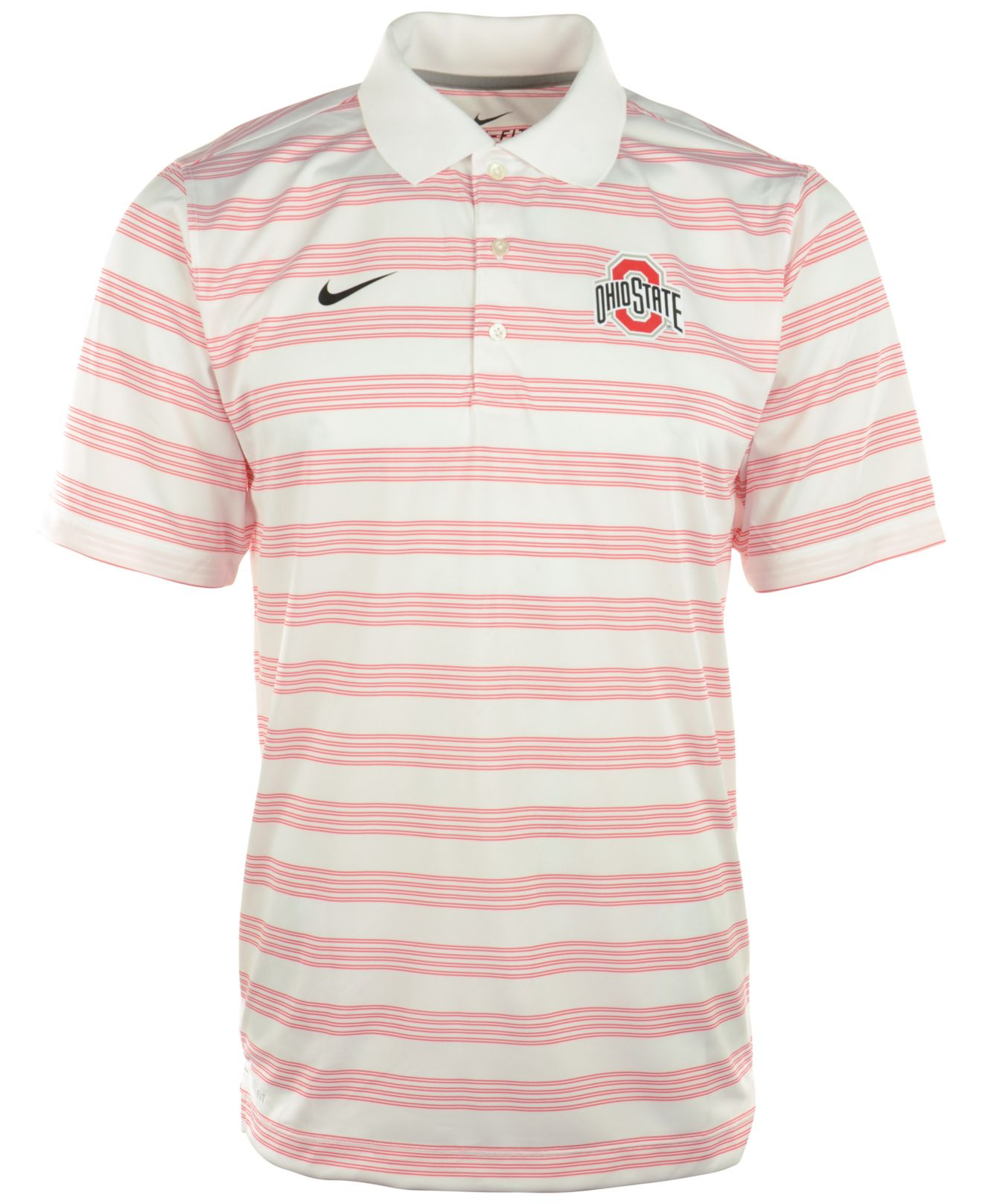 Nike Men'S Ohio State Buckeyes Dri-Fit Preseason Polo Shirt in Pink for ...