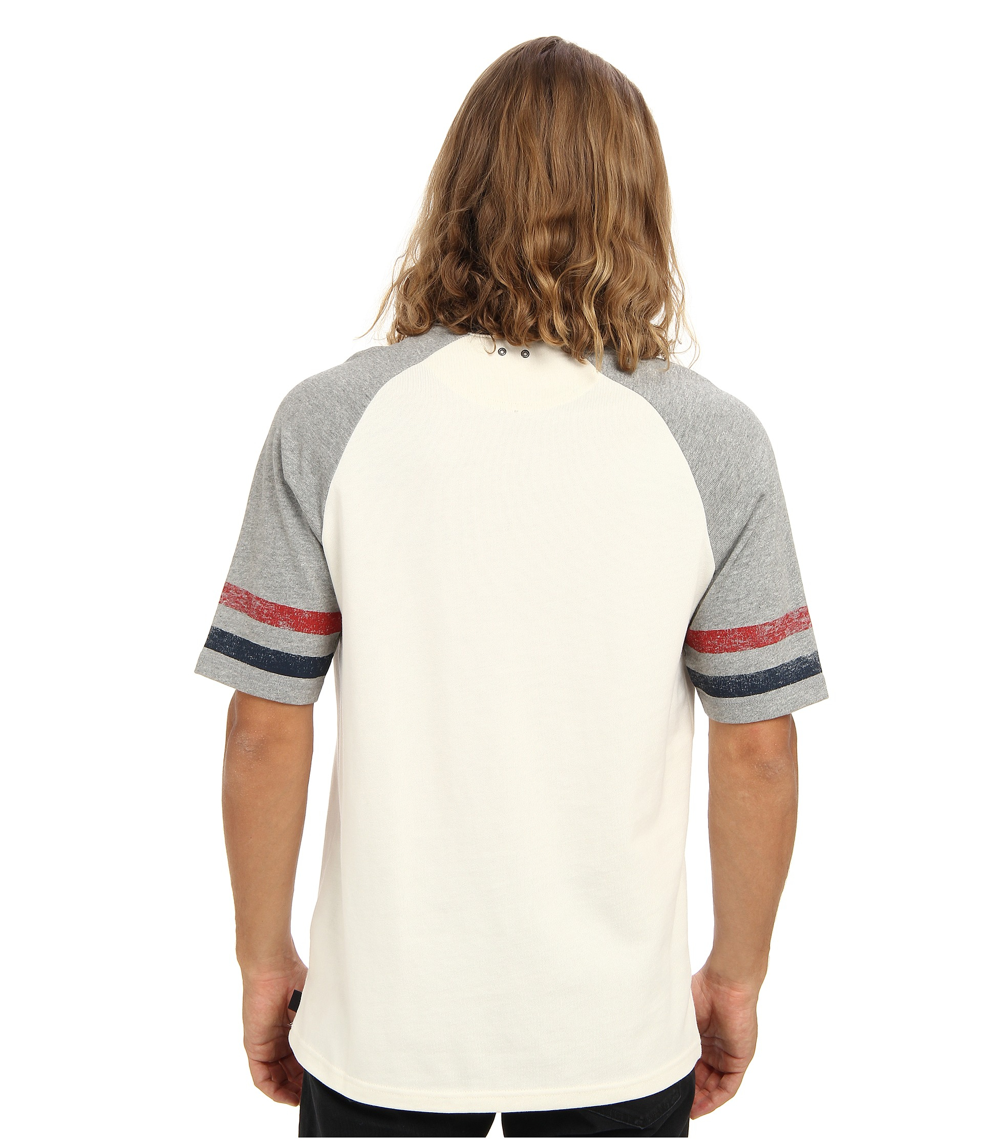 Lyst - Converse Short Sleeve Baseball Raglan Tee in Red for Men