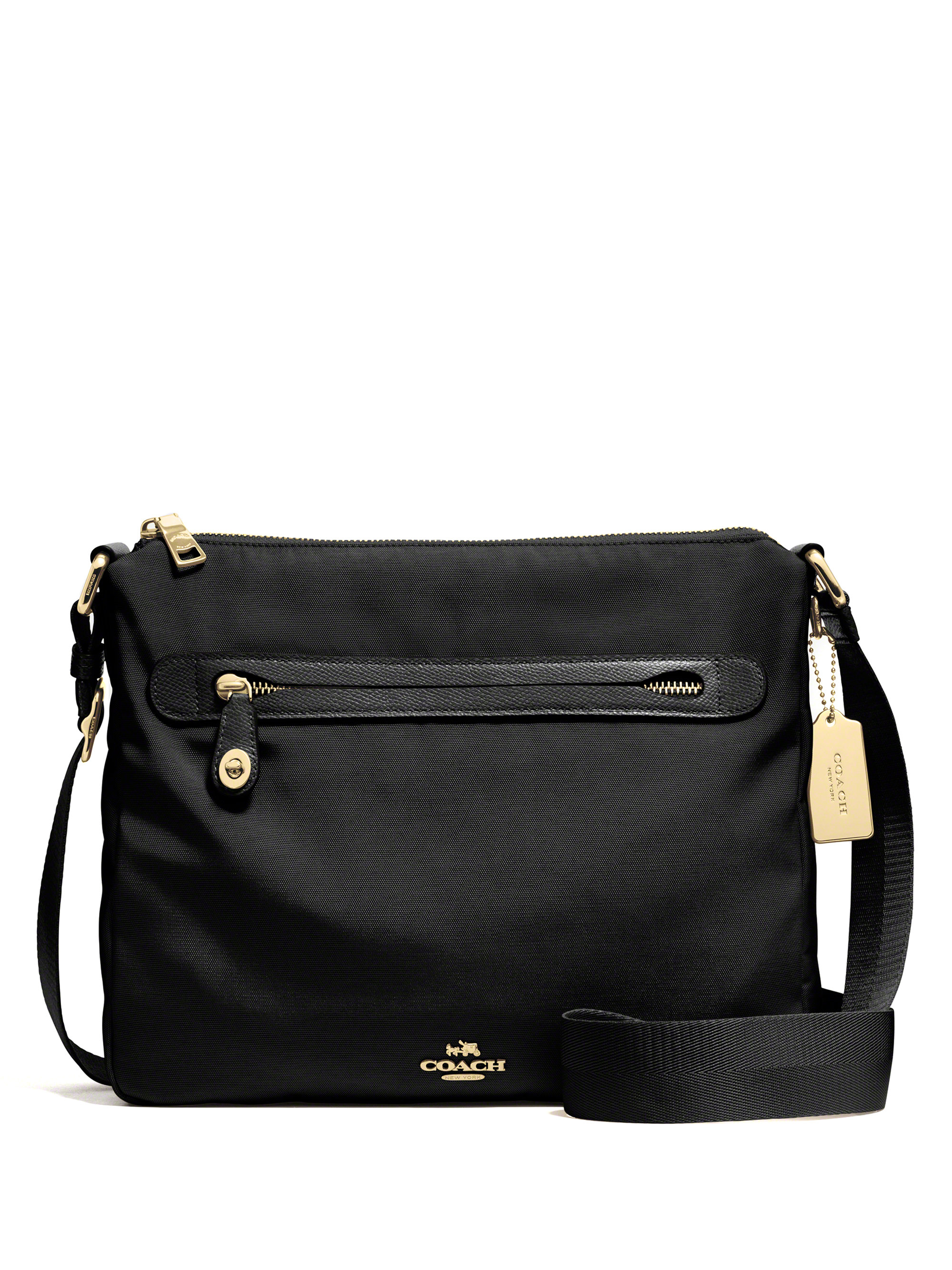Lyst Coach Nylon Crossbody Bag In Black Gallery
