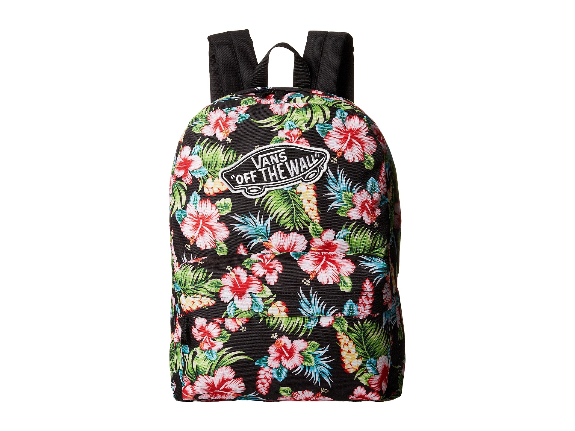 Vans Realm Backpack In Black Hawaiian Print Lyst