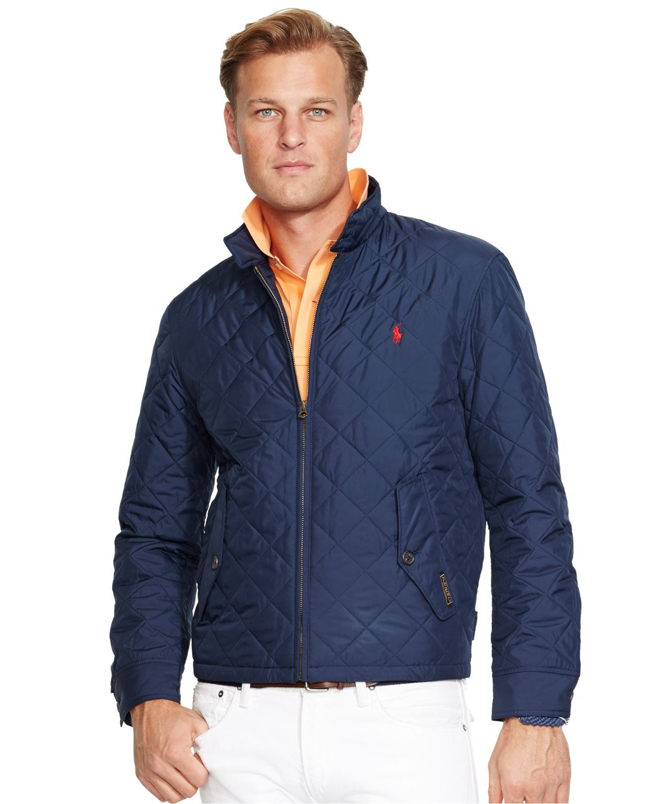 Polo ralph lauren Men's Big And Tall Quilted Barracuda Jacket in Blue ...